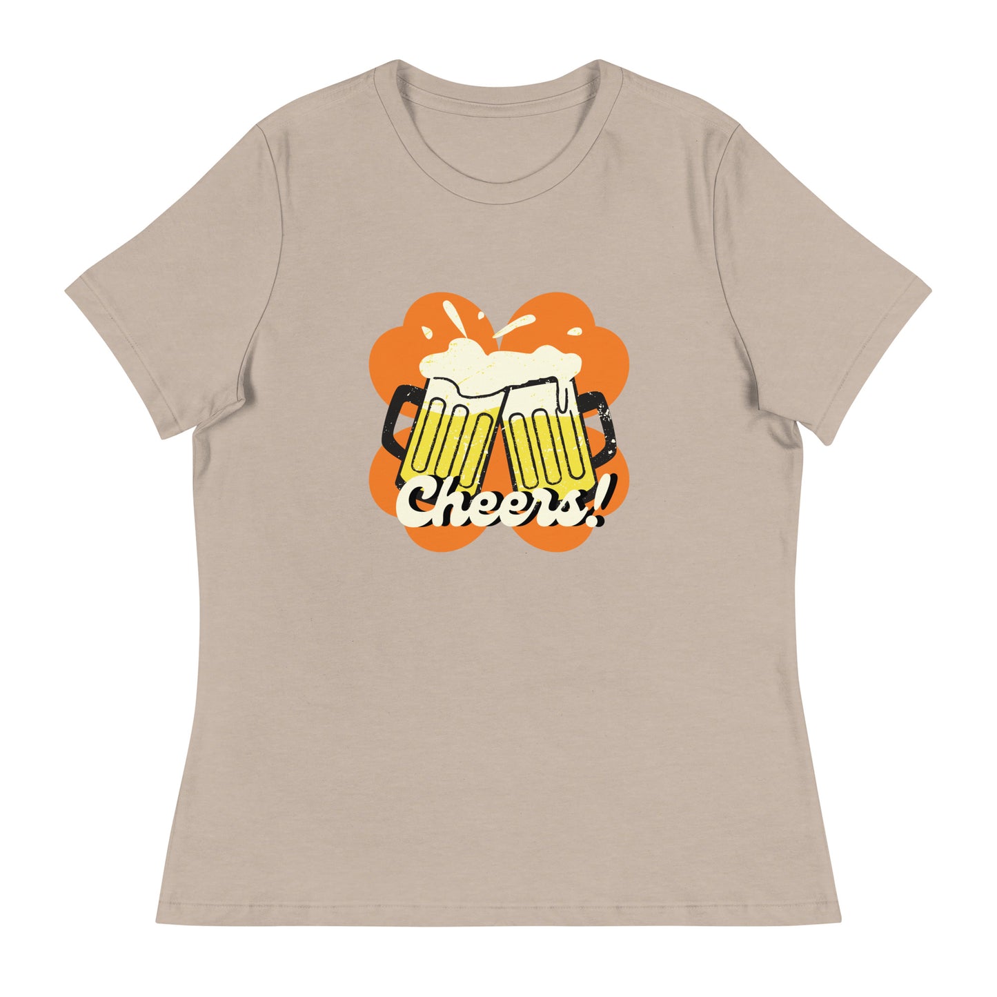 Beer Cheers Lucky Clover Women's Relaxed T-Shirt
