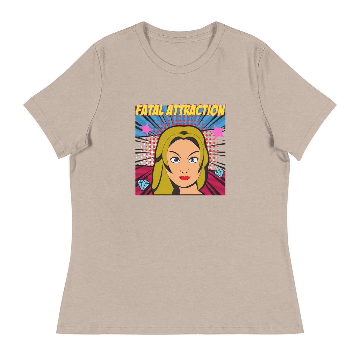 Fatal Attraction pop art Women's Relaxed T-Shirt