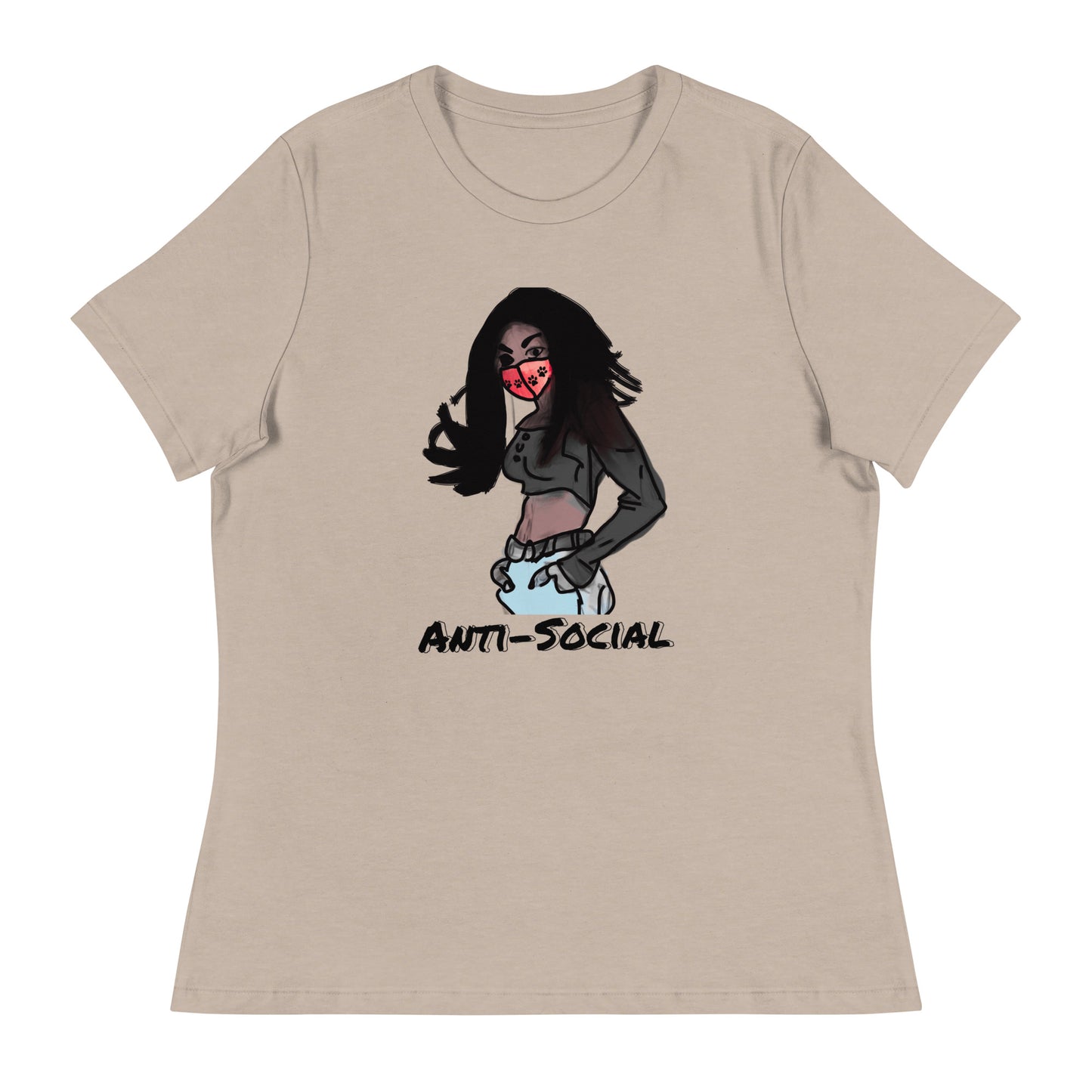Anti-Social anime Women's Relaxed T-Shirt