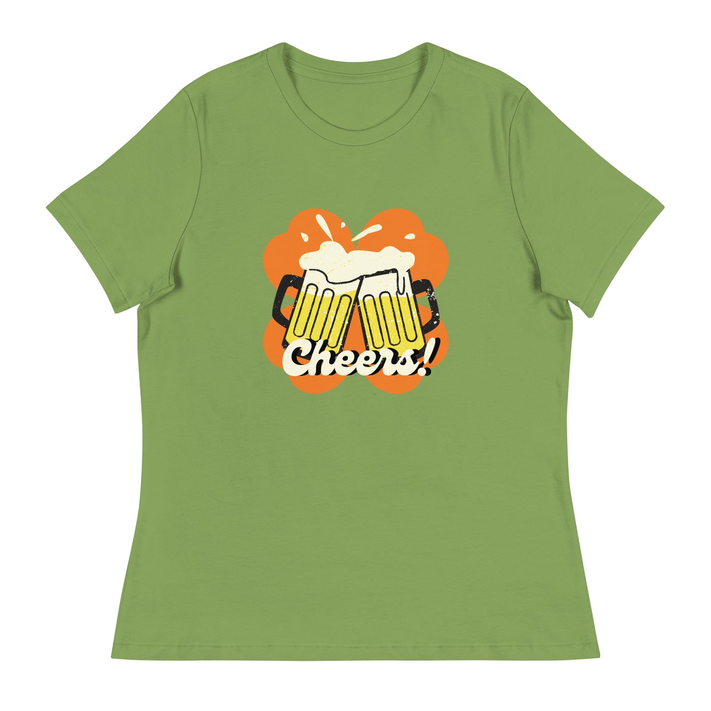 Beer Cheers Lucky Clover Women's Relaxed T-Shirt