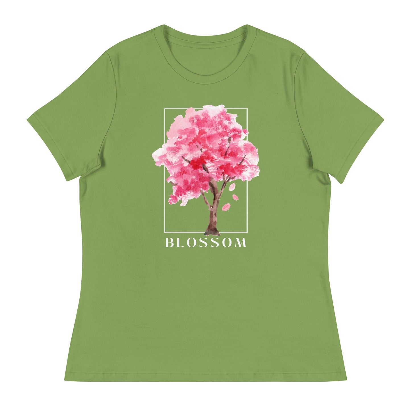 Blossom watercolor tree Women's Relaxed T-Shirt