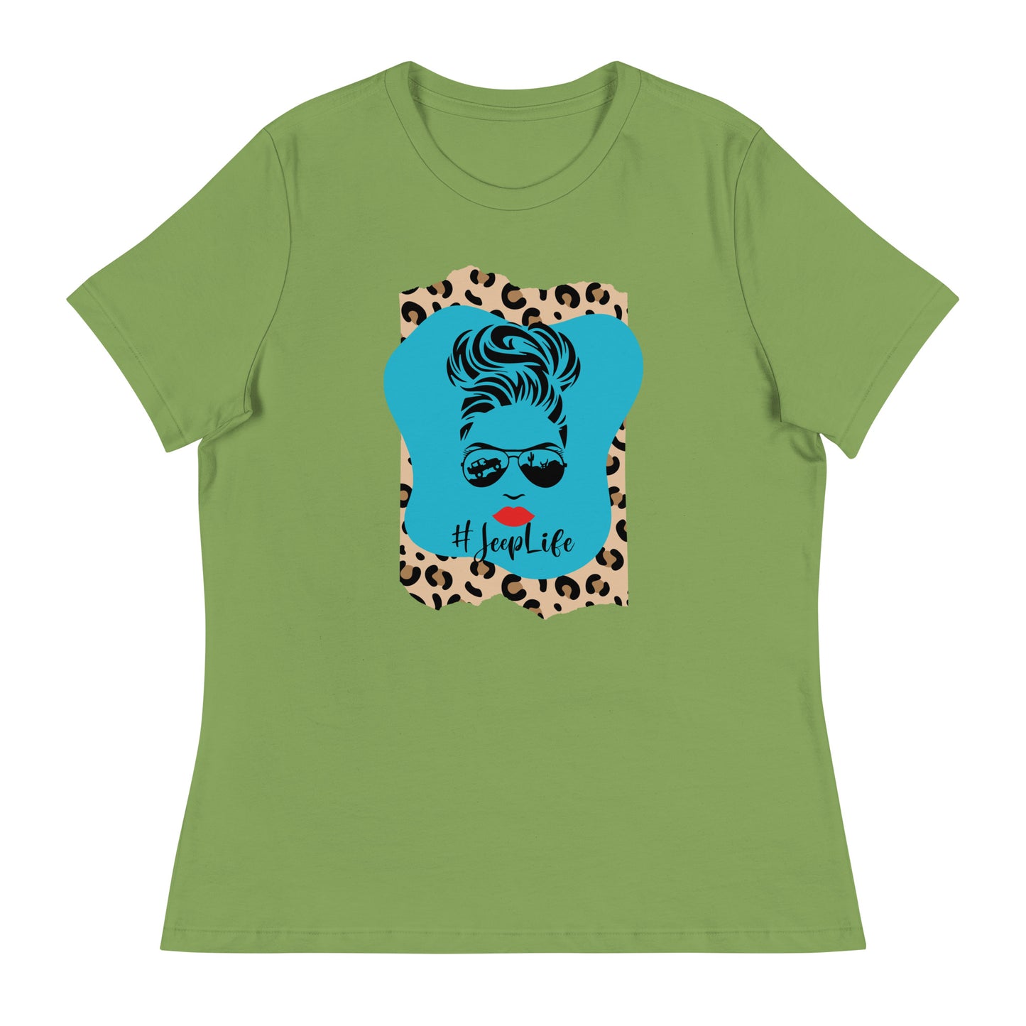 Jeep Life mom silhouette Women's Relaxed T-Shirt