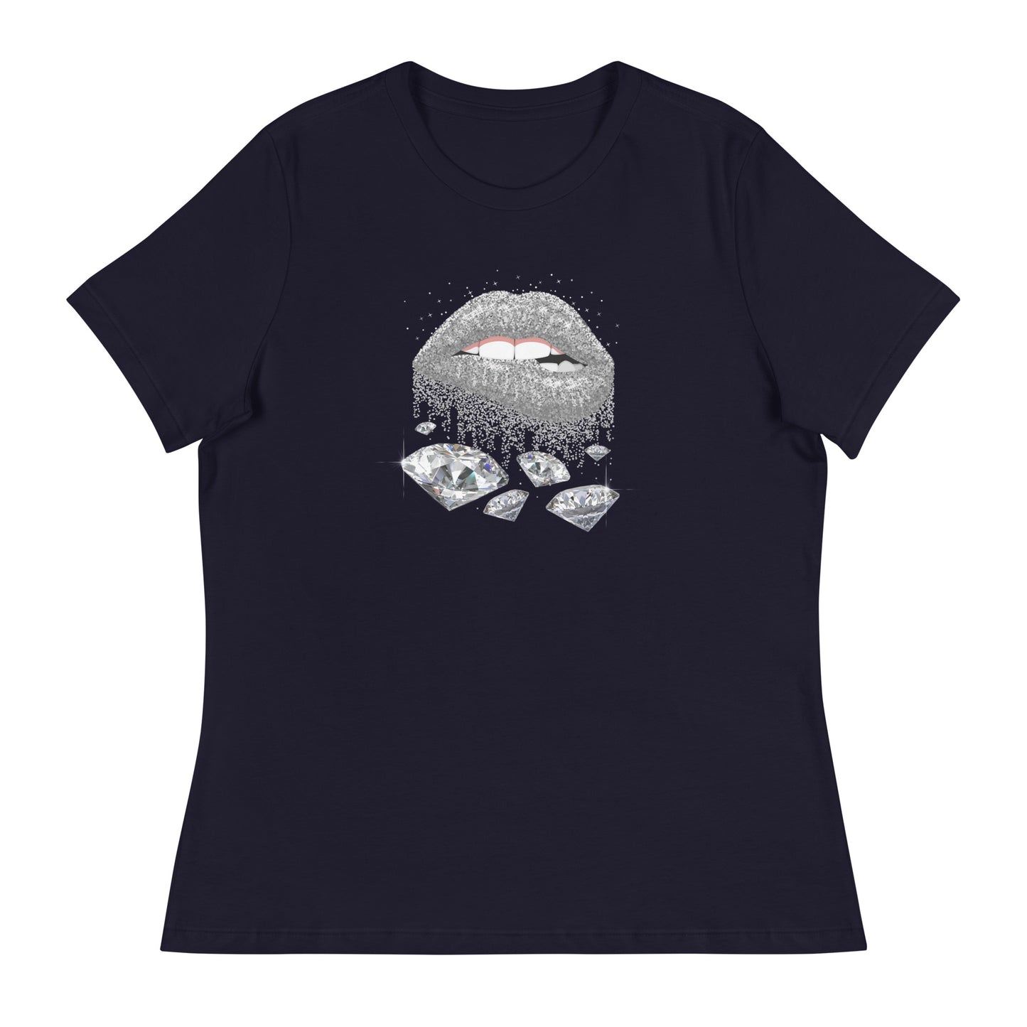 Diamond Lips Women's Relaxed T-Shirt