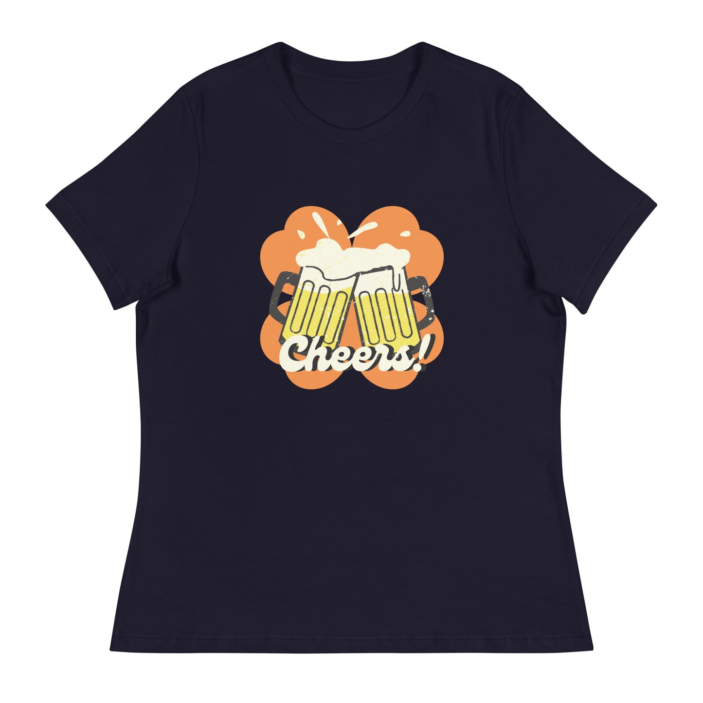 Beer Cheers Lucky Clover Women's Relaxed T-Shirt