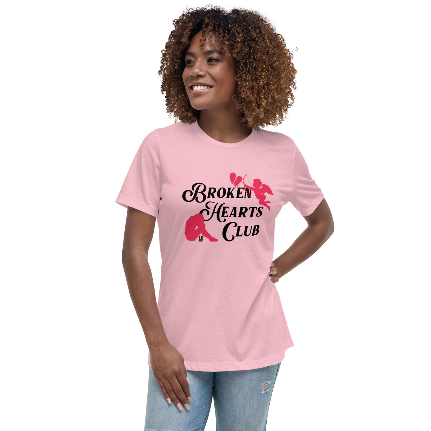 Cupid's "Broken Hearts Club" Women's Relaxed T-Shirt