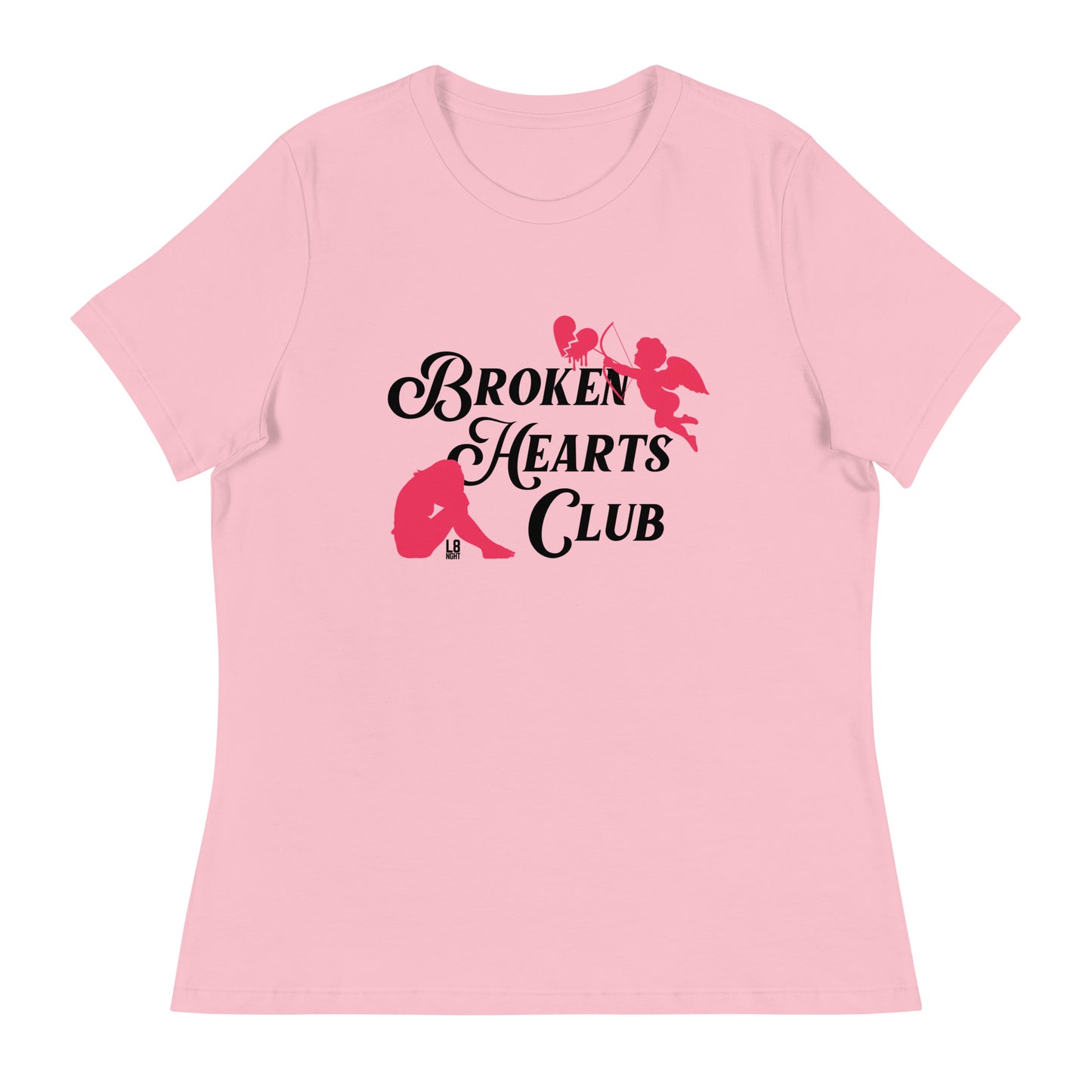 Cupid's "Broken Hearts Club" Women's Relaxed T-Shirt