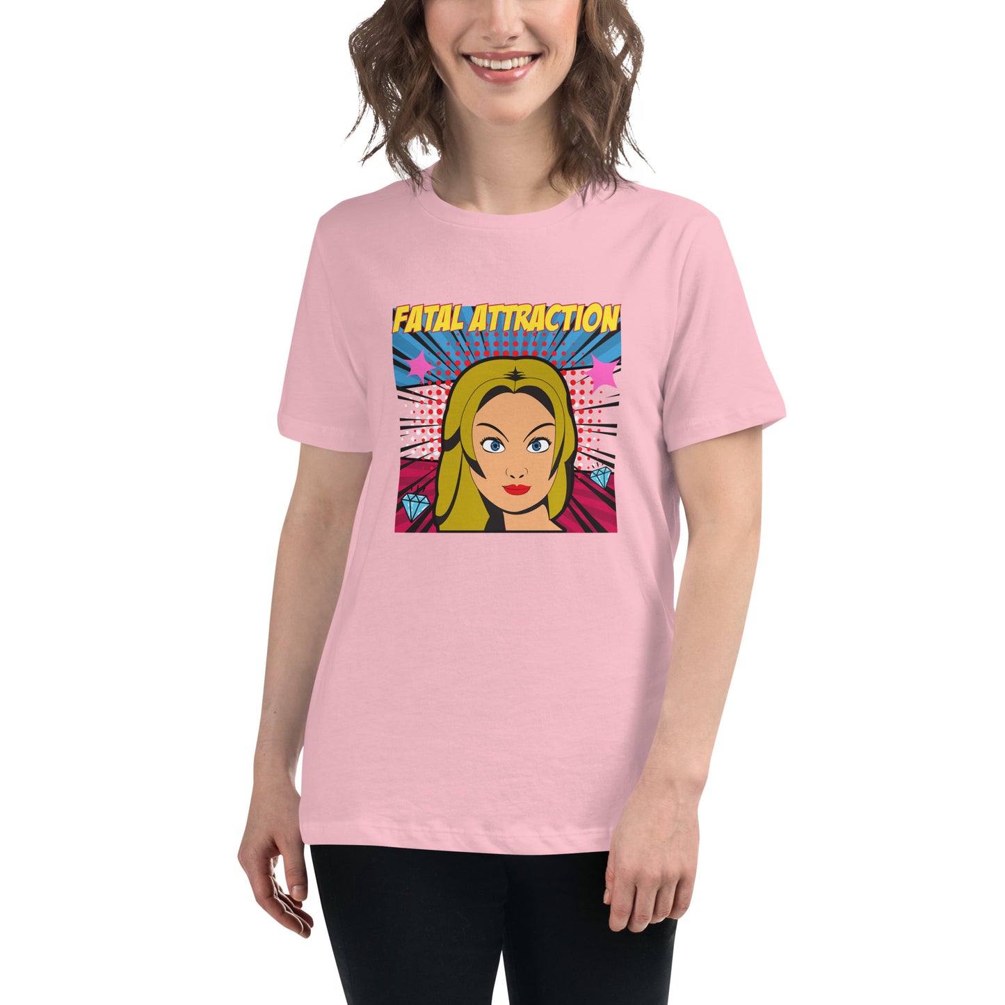 Fatal Attraction pop art Women's Relaxed T-Shirt
