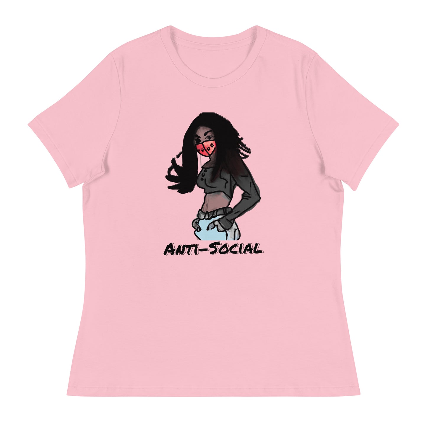 Anti-Social anime Women's Relaxed T-Shirt
