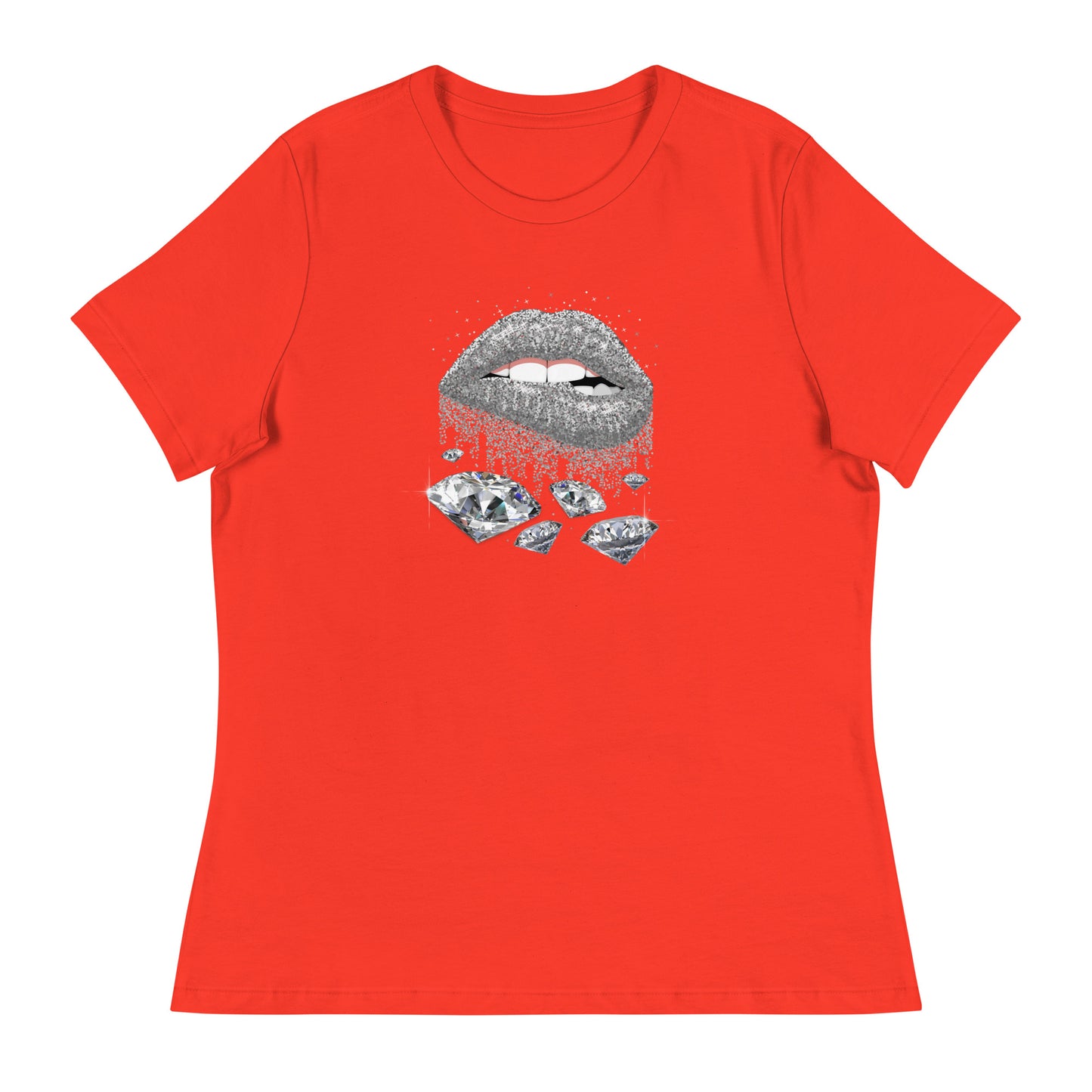 Diamond Lips Women's Relaxed T-Shirt