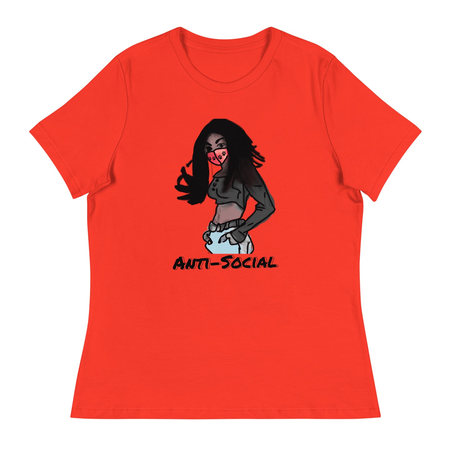 Anti-Social anime Women's Relaxed T-Shirt