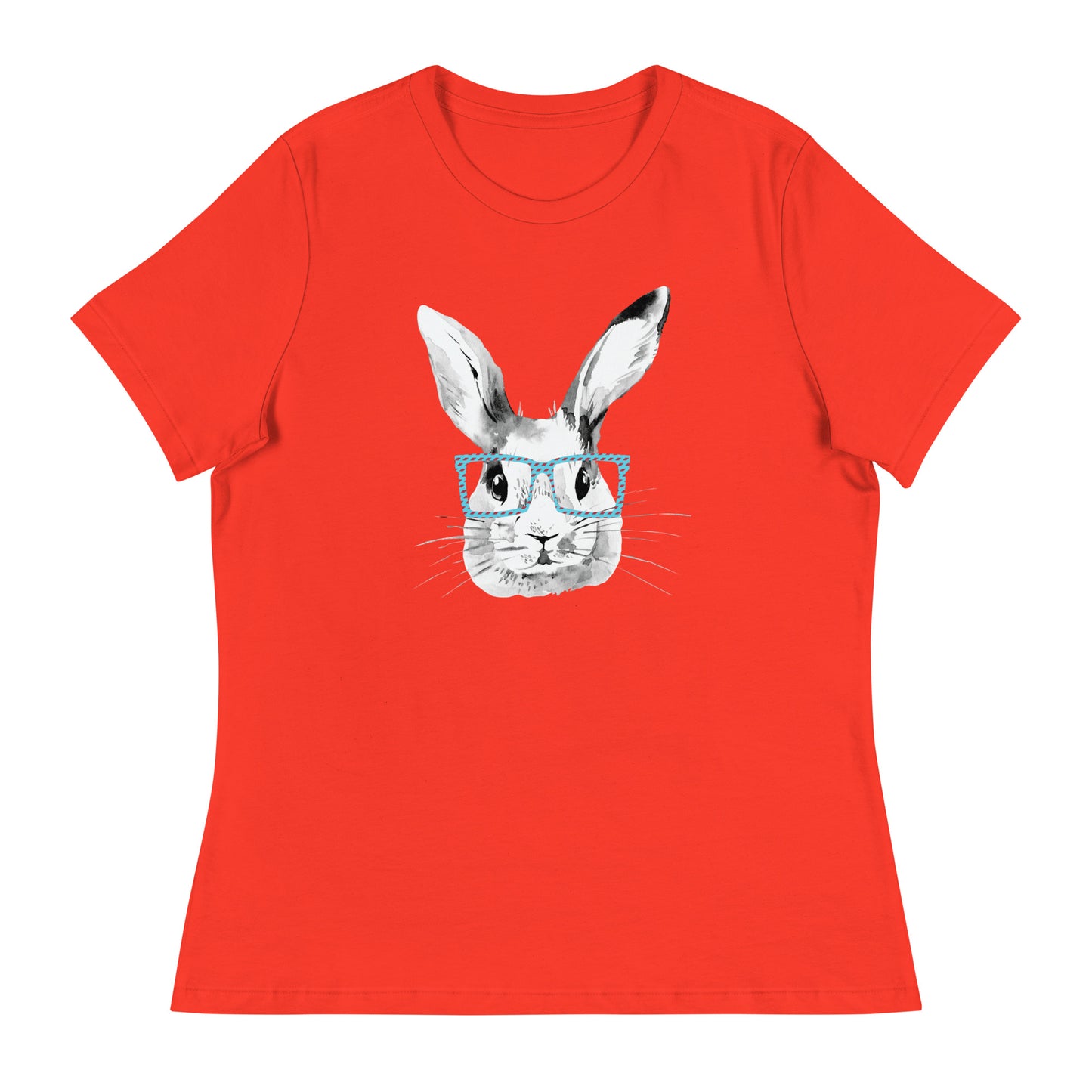 Easter Bunny with glasses Women's Relaxed T-Shirt
