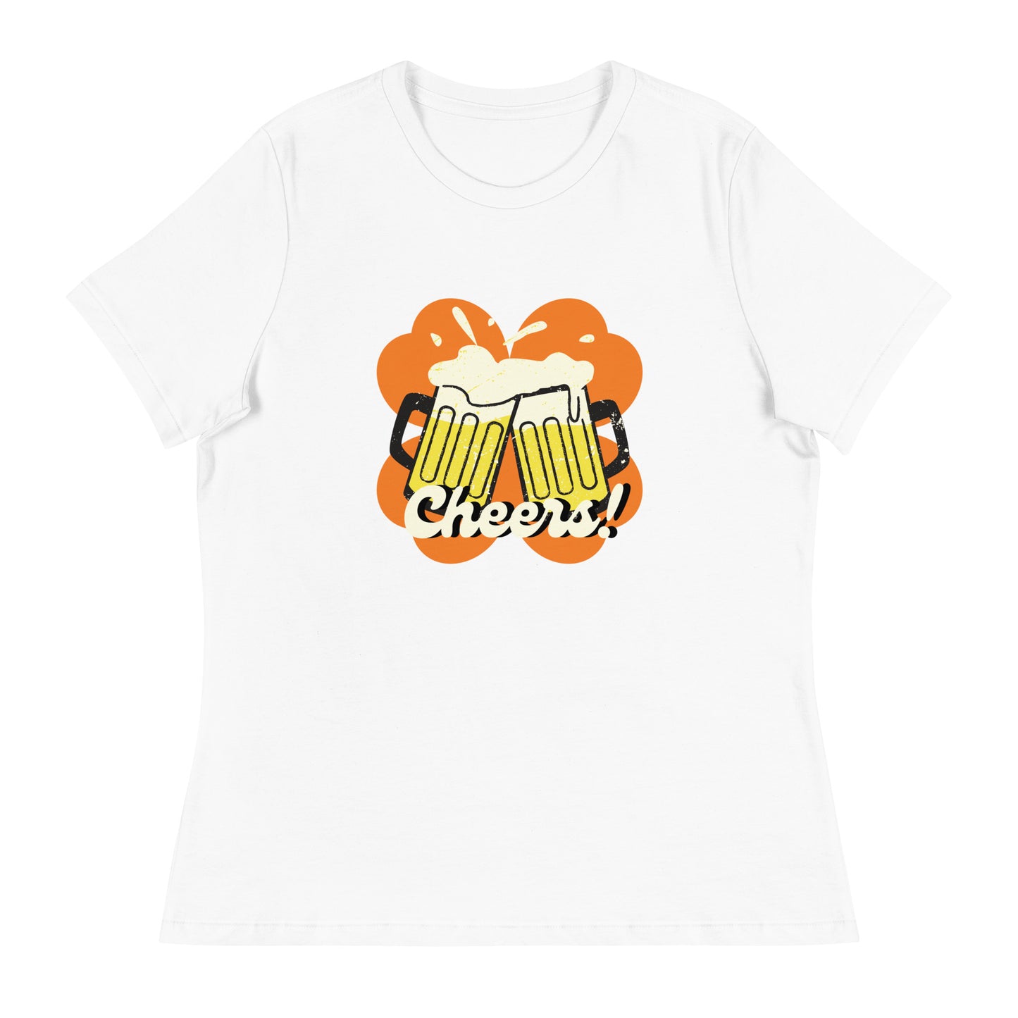 Beer Cheers Lucky Clover Women's Relaxed T-Shirt
