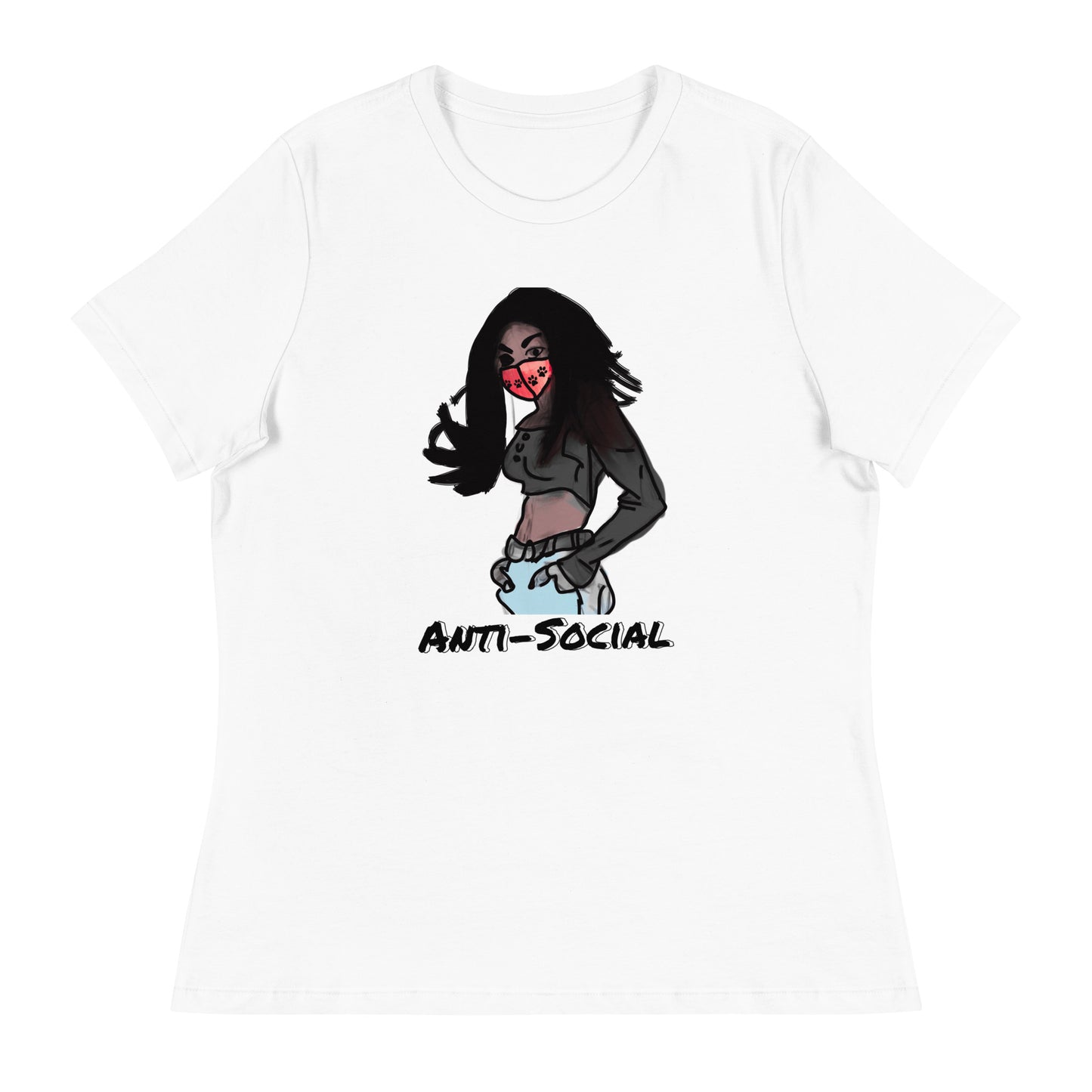 Anti-Social anime Women's Relaxed T-Shirt