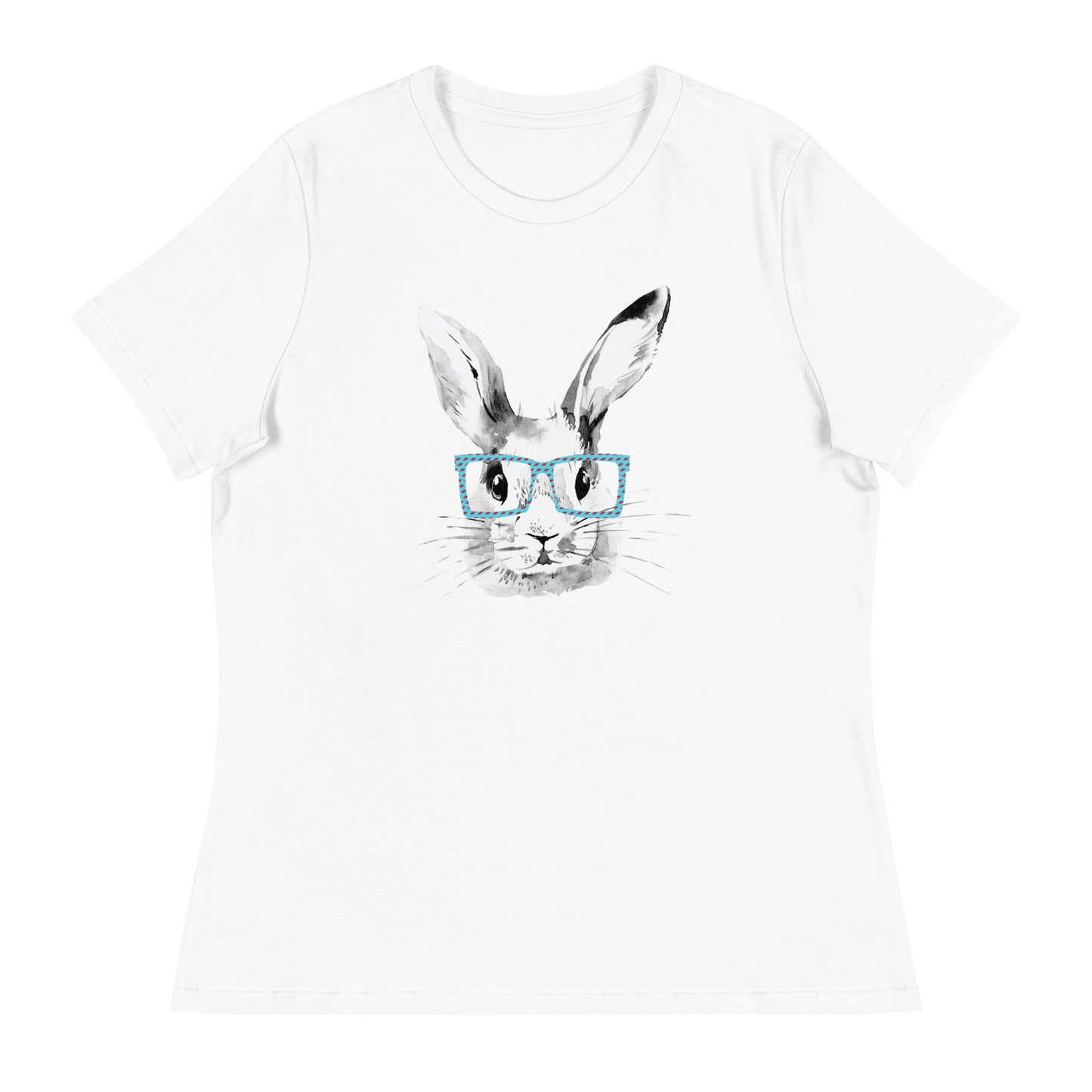 Easter Bunny with glasses Women's Relaxed T-Shirt