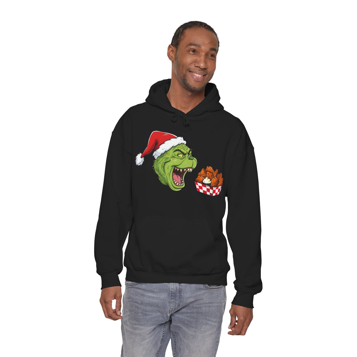 Grinch Buffalo Wings Unisex Heavy Blend™ Hooded Sweatshirt