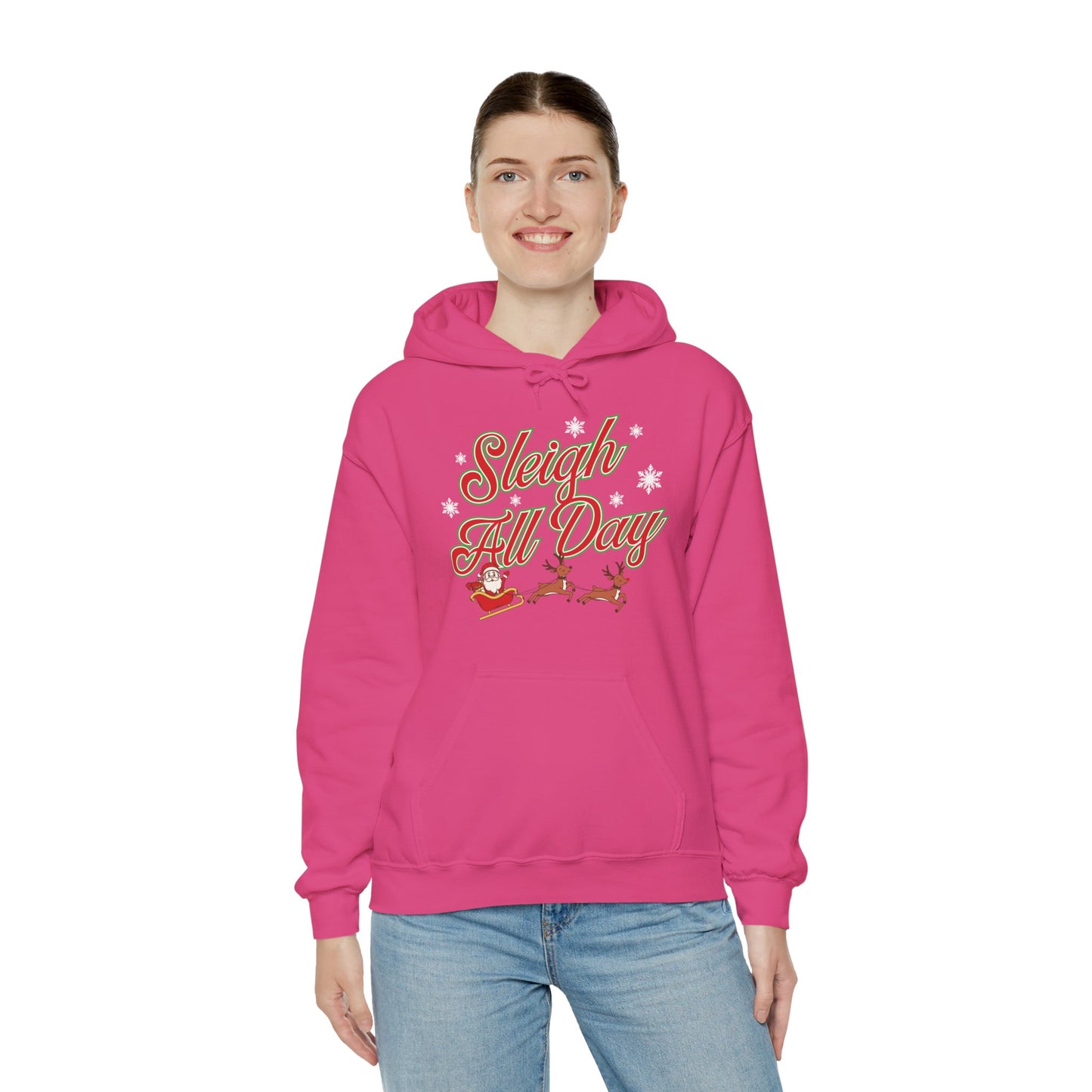 Sleigh All Day Santa Unisex Heavy Blend™ Hooded Sweatshirt