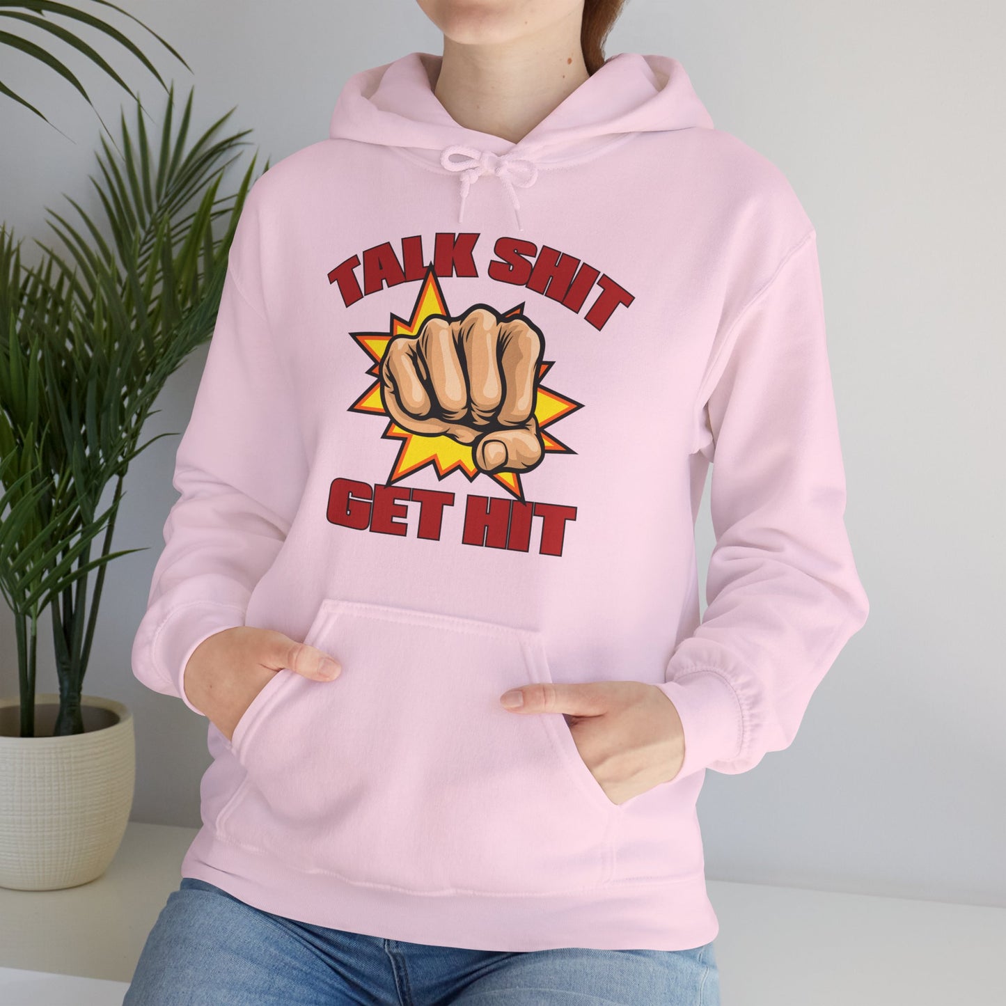 Talk Shit Get Hit Unisex Heavy Blend™ Hooded Sweatshirt