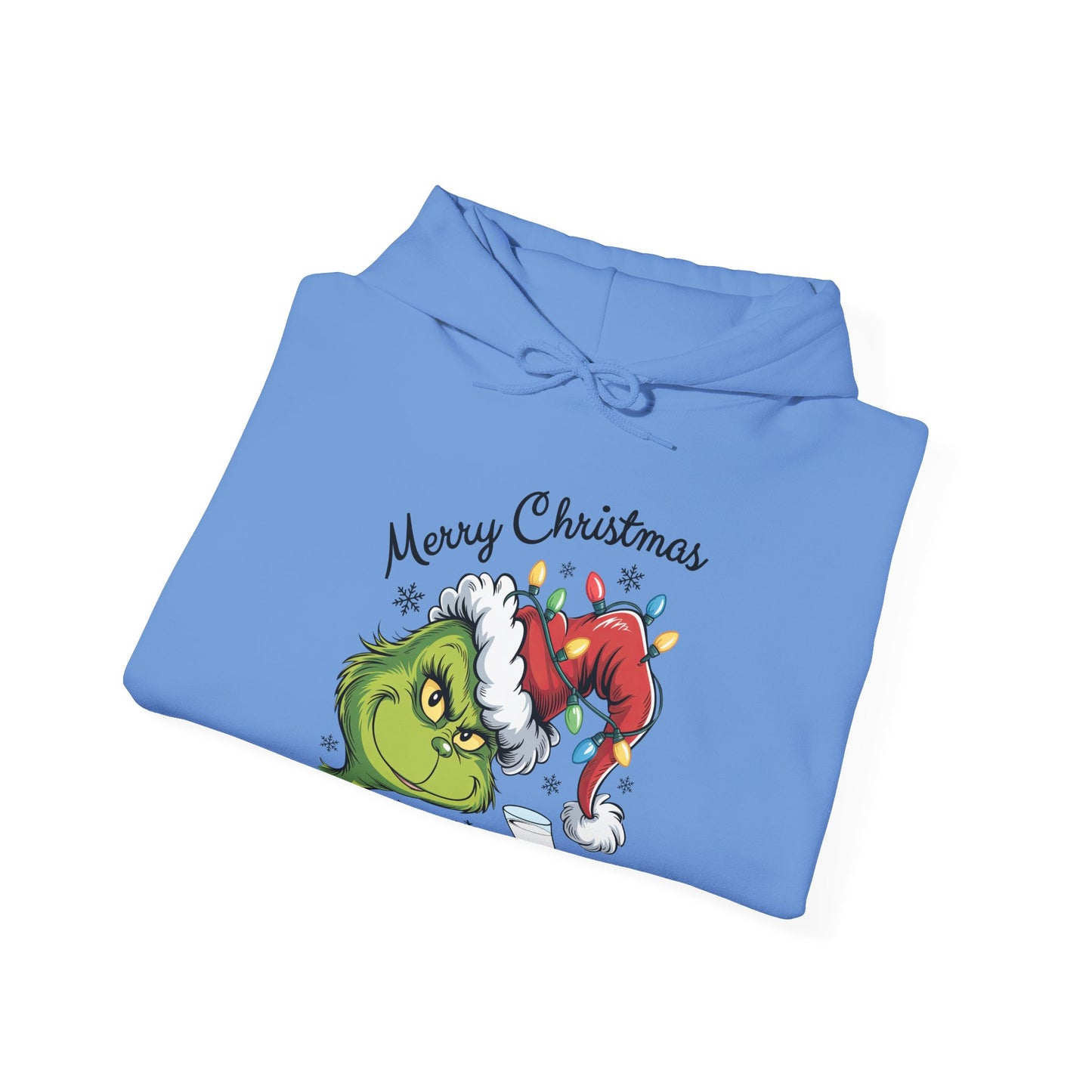 Christmas Grinch Milk & Cookies Unisex Heavy Blend™ Hooded Sweatshirt