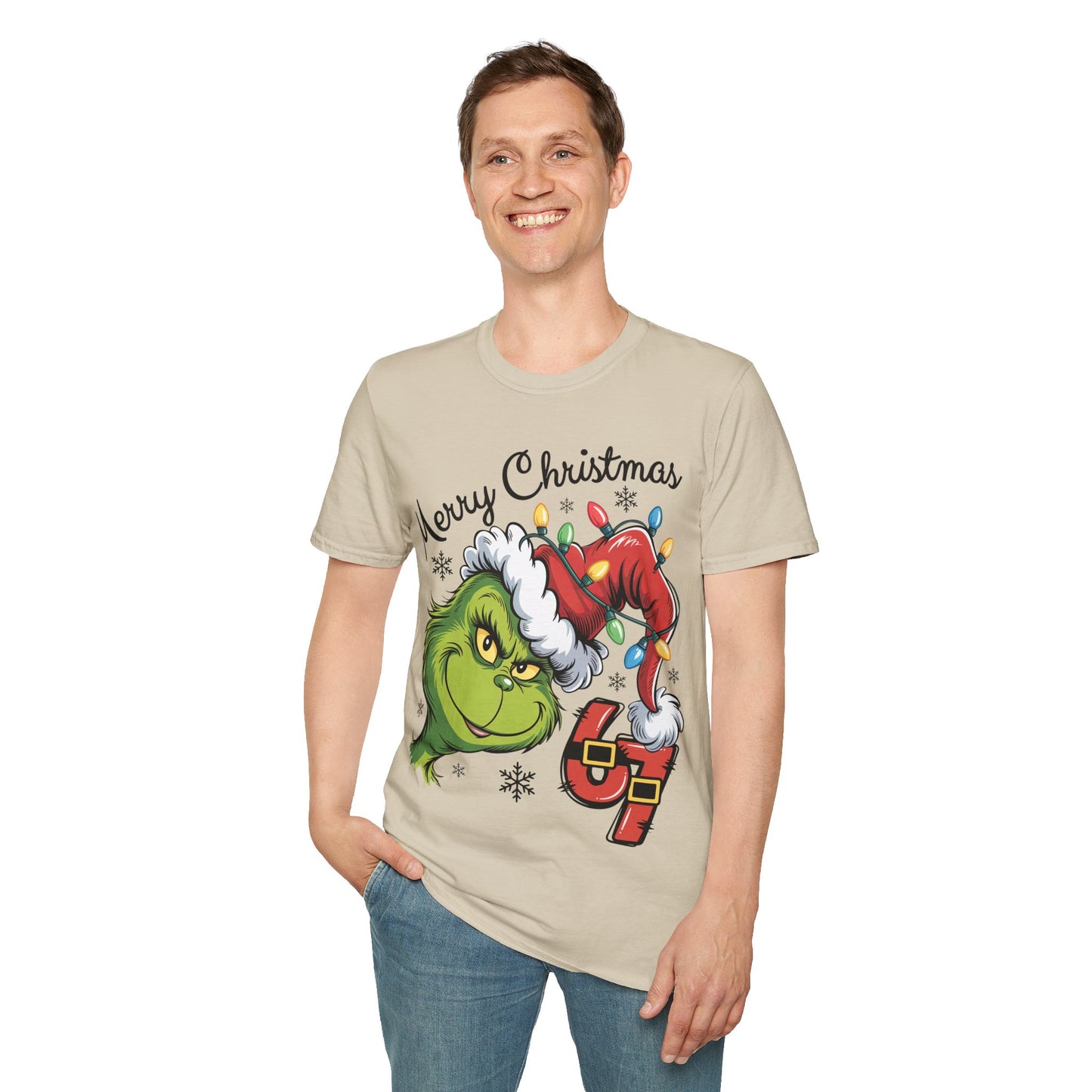 Grinch 6 7 Six Seven Unisex Softstyle T-Shirt
