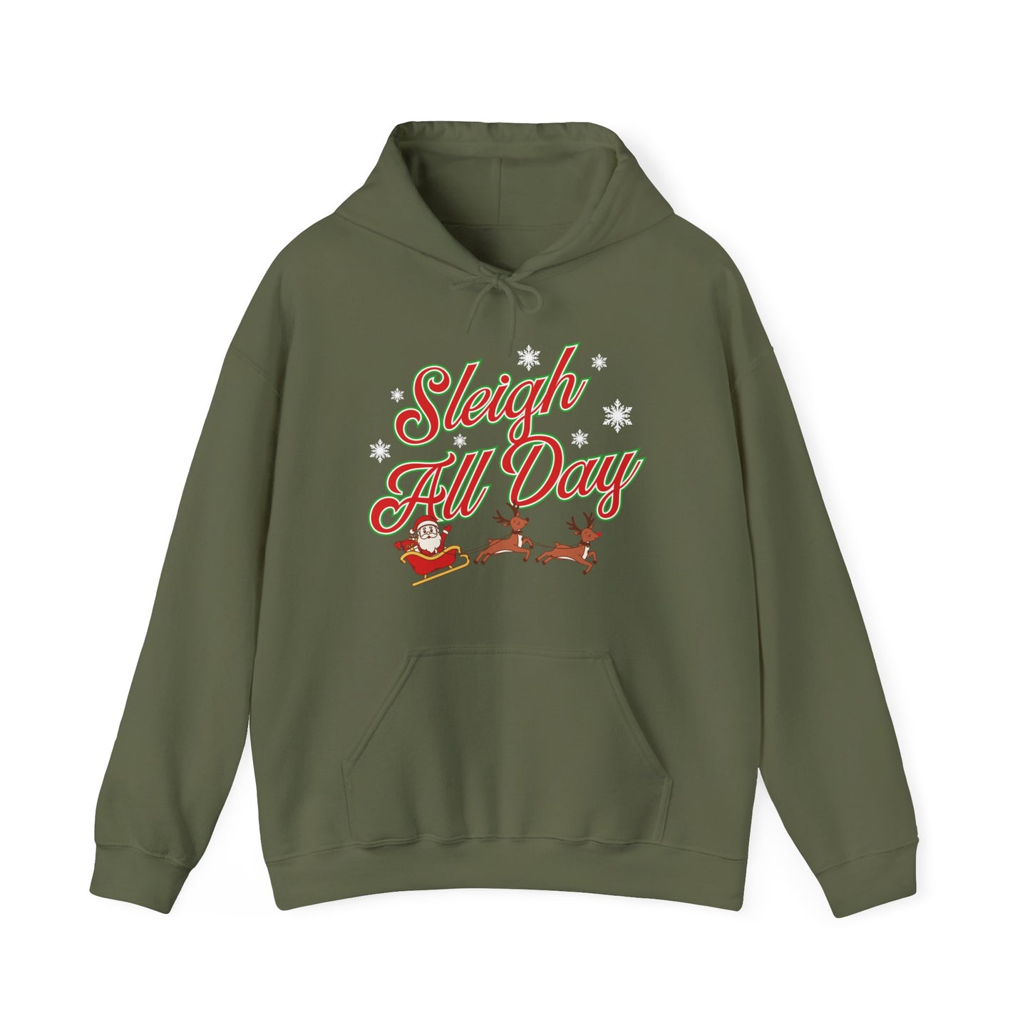 Sleigh All Day Santa Unisex Heavy Blend™ Hooded Sweatshirt