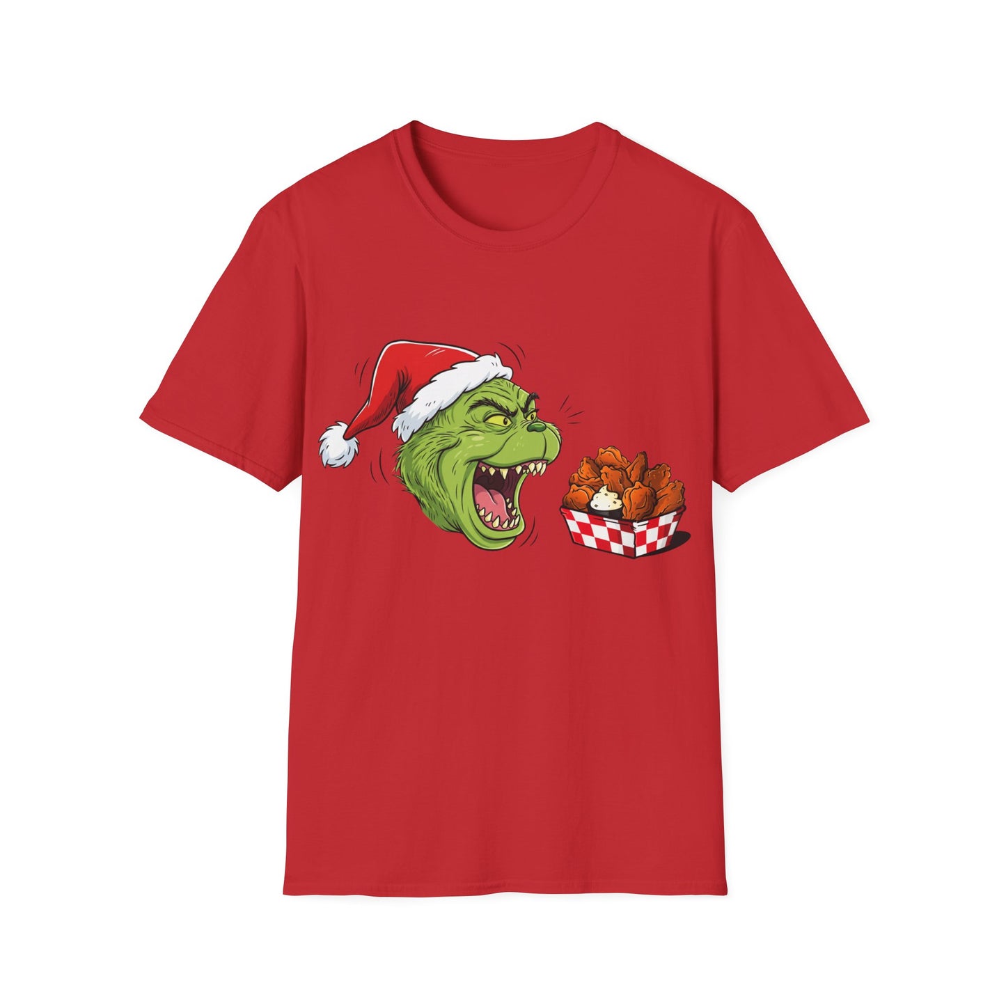 Grinch Buffalo Wings Unisex Softstyle T-Shirt