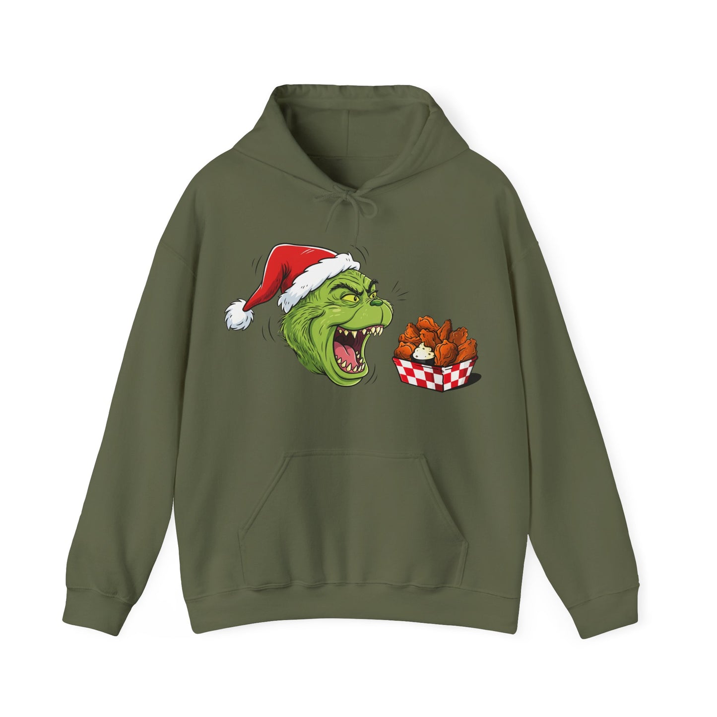 Grinch Buffalo Wings Unisex Heavy Blend™ Hooded Sweatshirt