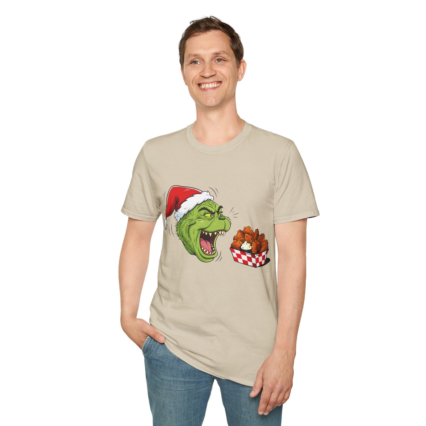 Grinch Buffalo Wings Unisex Softstyle T-Shirt