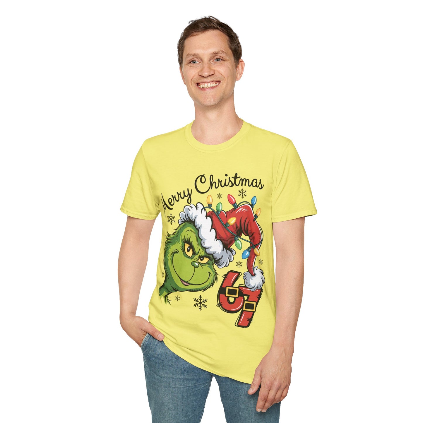 Grinch 6 7 Six Seven Unisex Softstyle T-Shirt