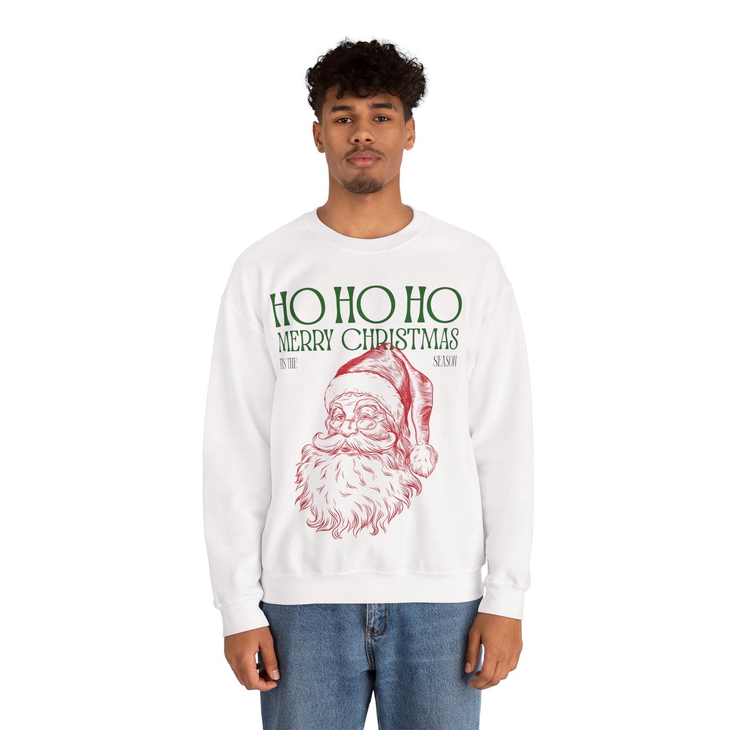 Tis The Season Santa Unisex Heavy Blend™ Crewneck Sweatshirt