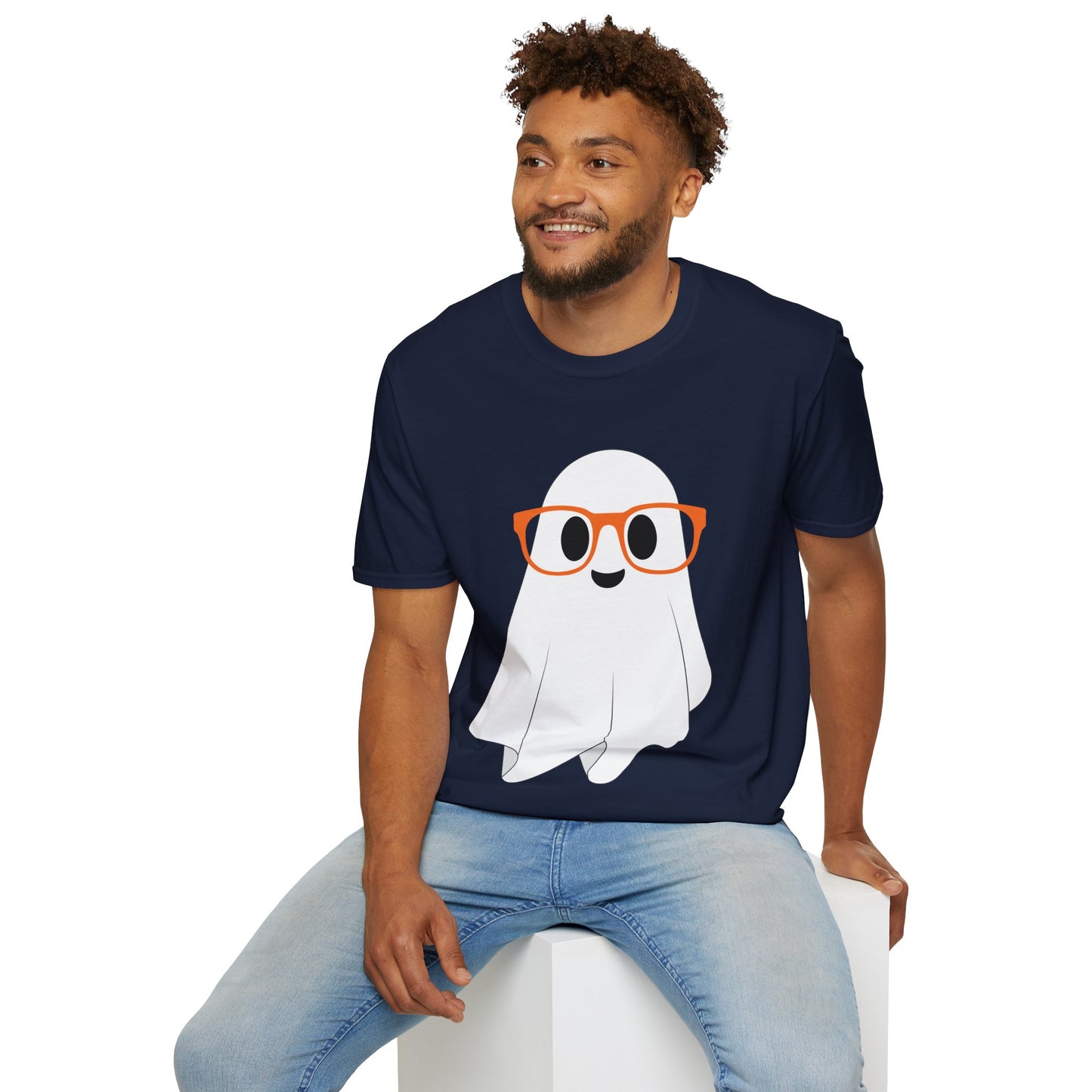 I See You BOO Ghost Unisex Softstyle T-Shirt