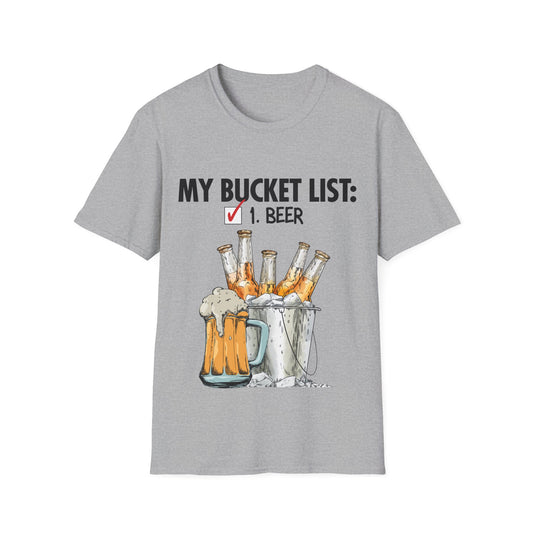 My Beer Bucket List Unisex Softstyle T-Shirt