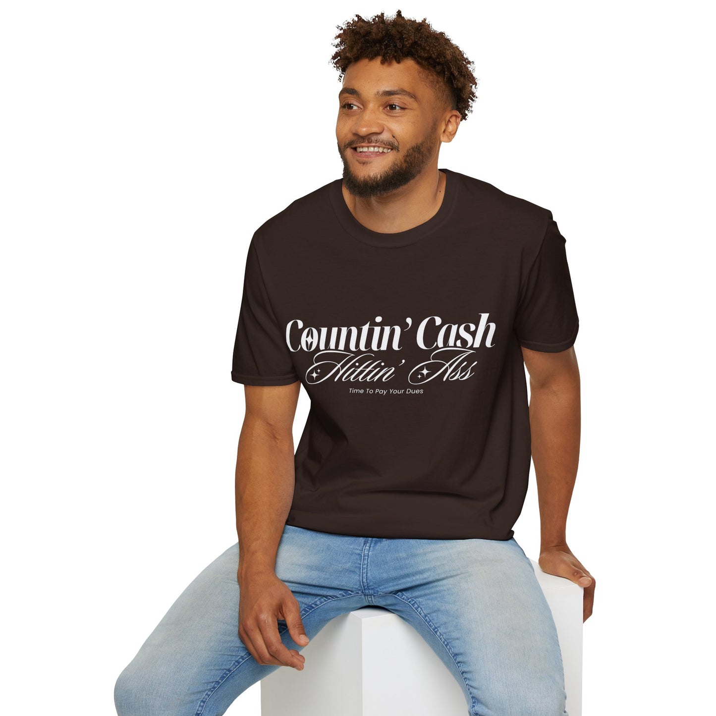 Countin' Cash Hittin' Ass Unisex Softstyle T-Shirt