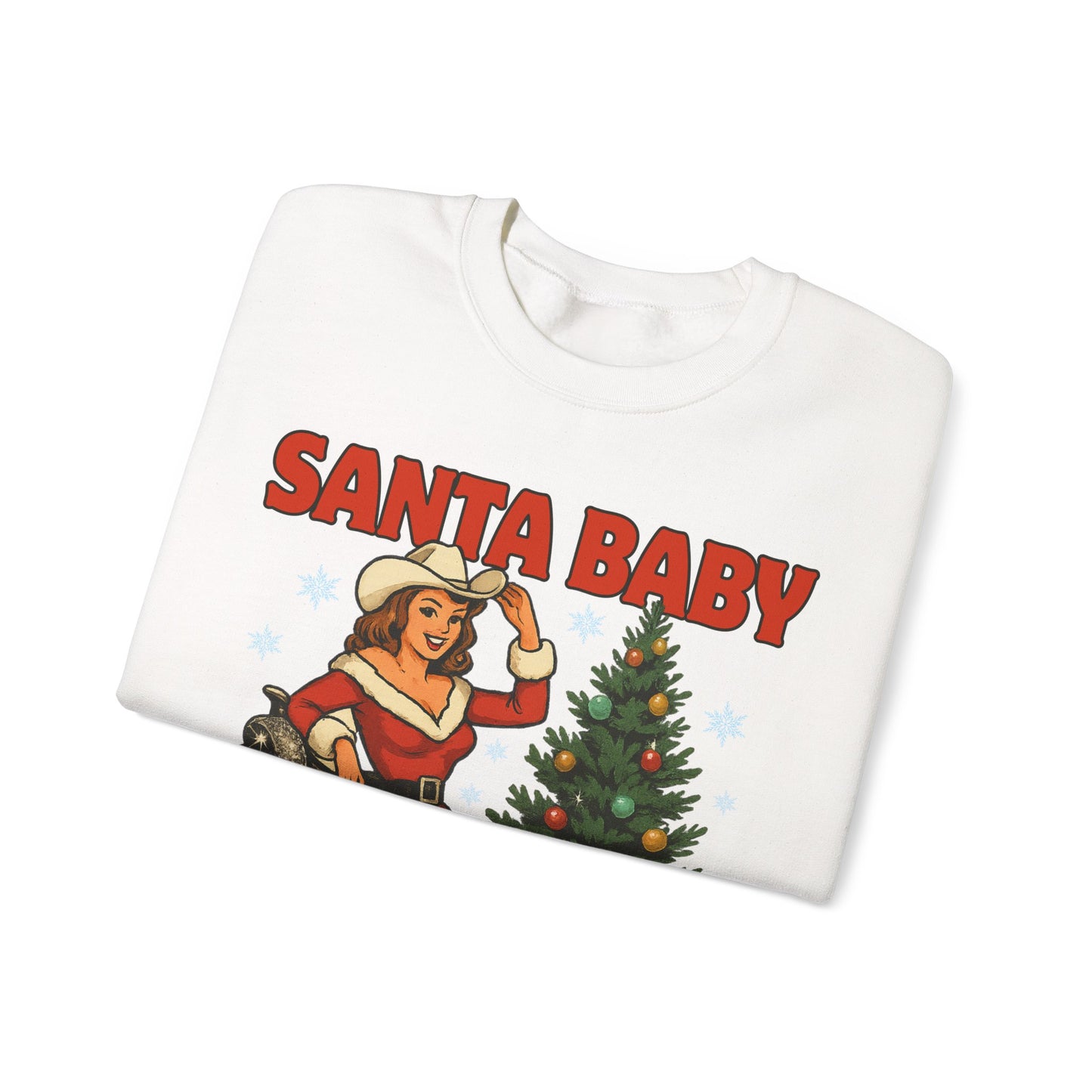 Santa Baby Ready To Ride Unisex Heavy Blend™ Crewneck Sweatshirt
