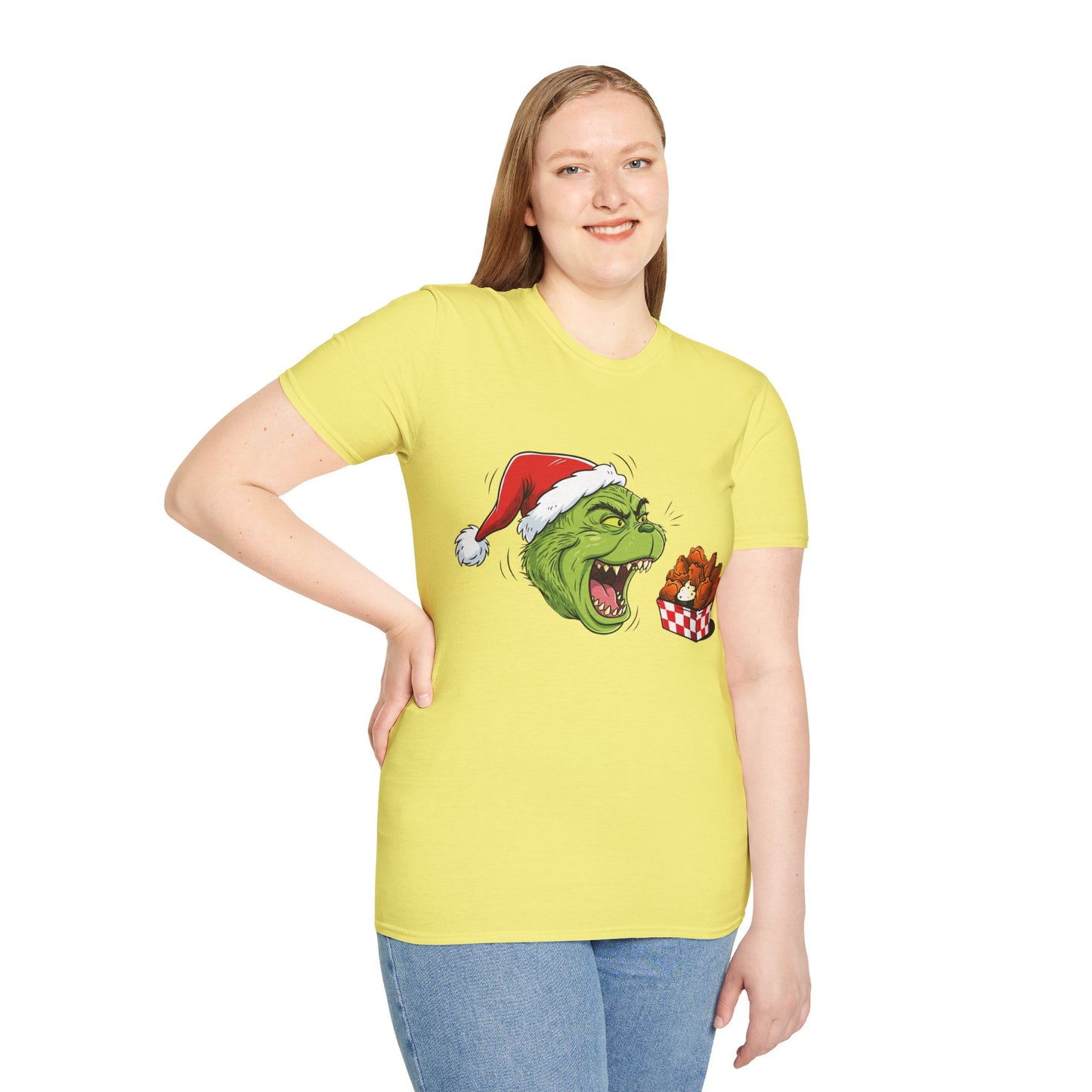 Grinch Buffalo Wings Unisex Softstyle T-Shirt