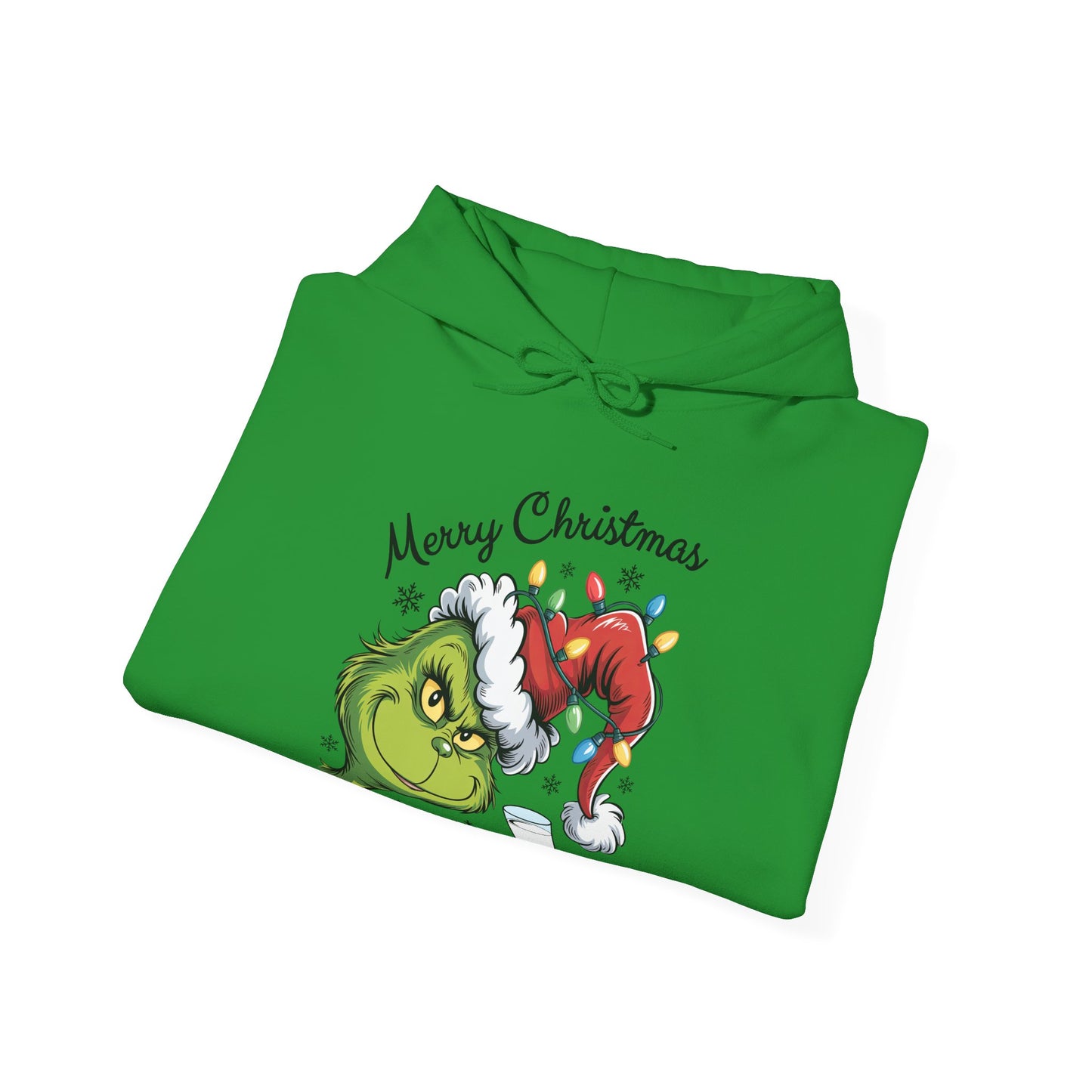 Christmas Grinch Milk & Cookies Unisex Heavy Blend™ Hooded Sweatshirt
