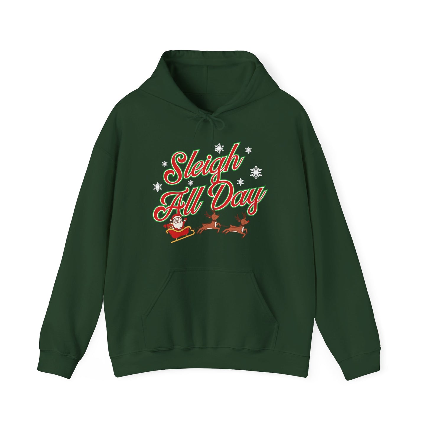 Sleigh All Day Santa Unisex Heavy Blend™ Hooded Sweatshirt