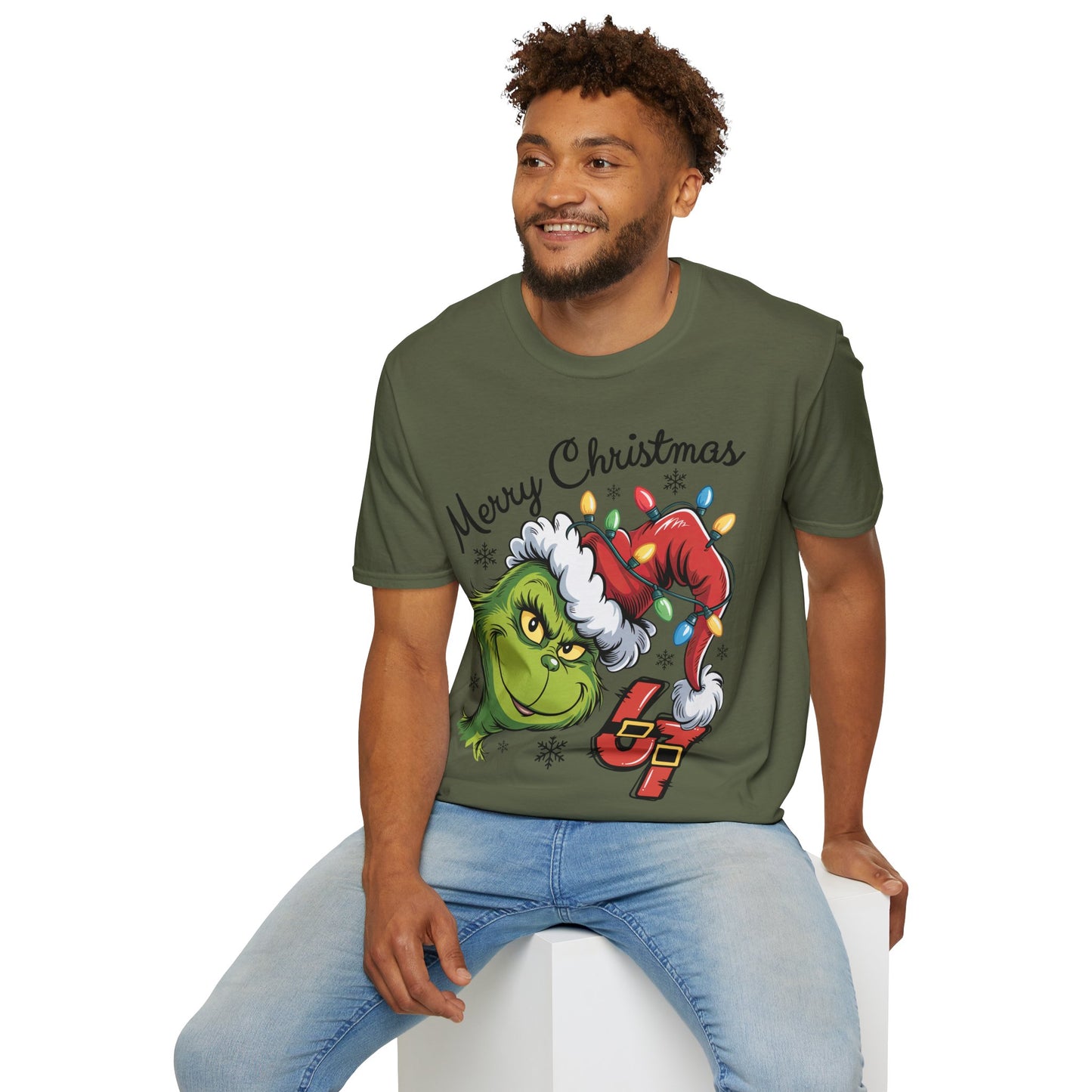 Grinch 6 7 Six Seven Unisex Softstyle T-Shirt