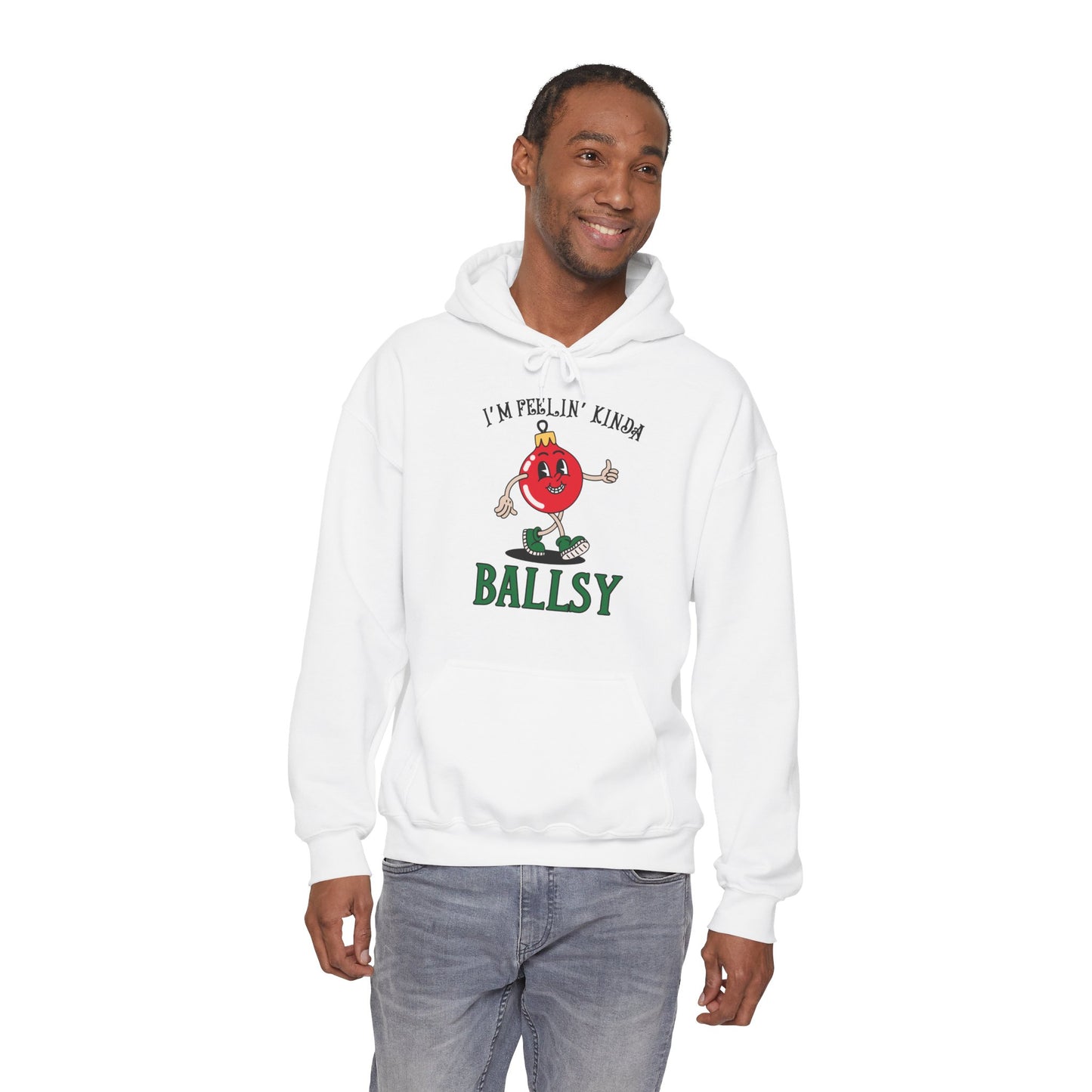 Feelin' Kinda Ballsy Unisex Heavy Blend™ Hooded Sweatshirt