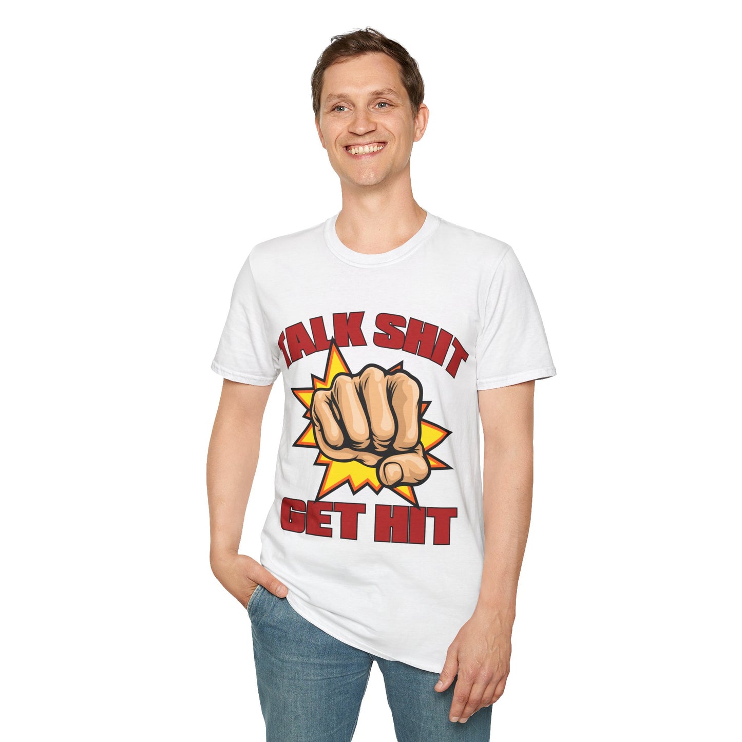 Talk Shit Get Hit Unisex Softstyle T-Shirt