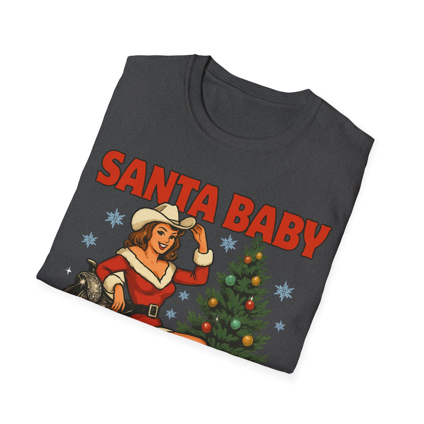 Santa Baby Ready To Ride Unisex Softstyle T-Shirt