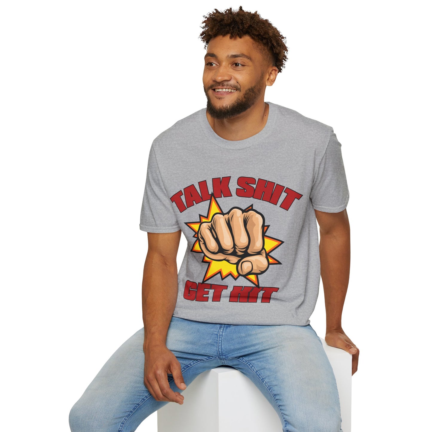 Talk Shit Get Hit Unisex Softstyle T-Shirt
