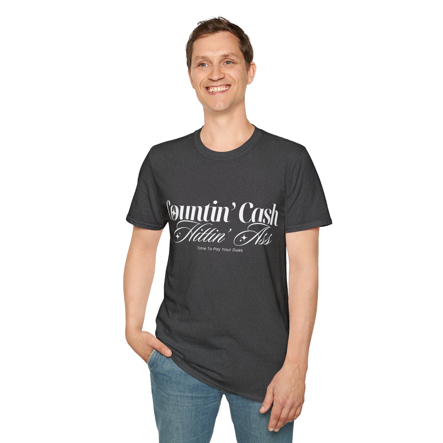 Countin' Cash Hittin' Ass Unisex Softstyle T-Shirt