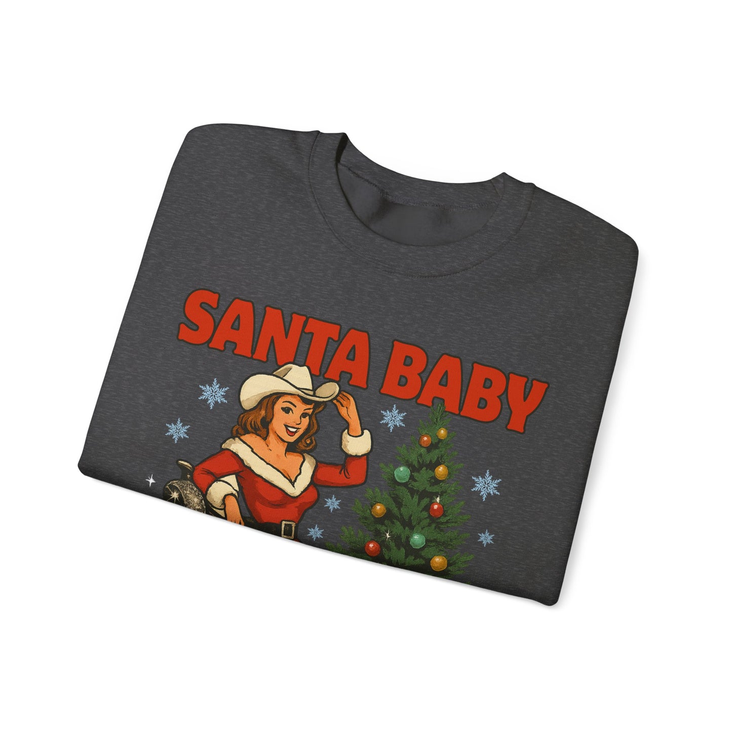 Santa Baby Ready To Ride Unisex Heavy Blend™ Crewneck Sweatshirt