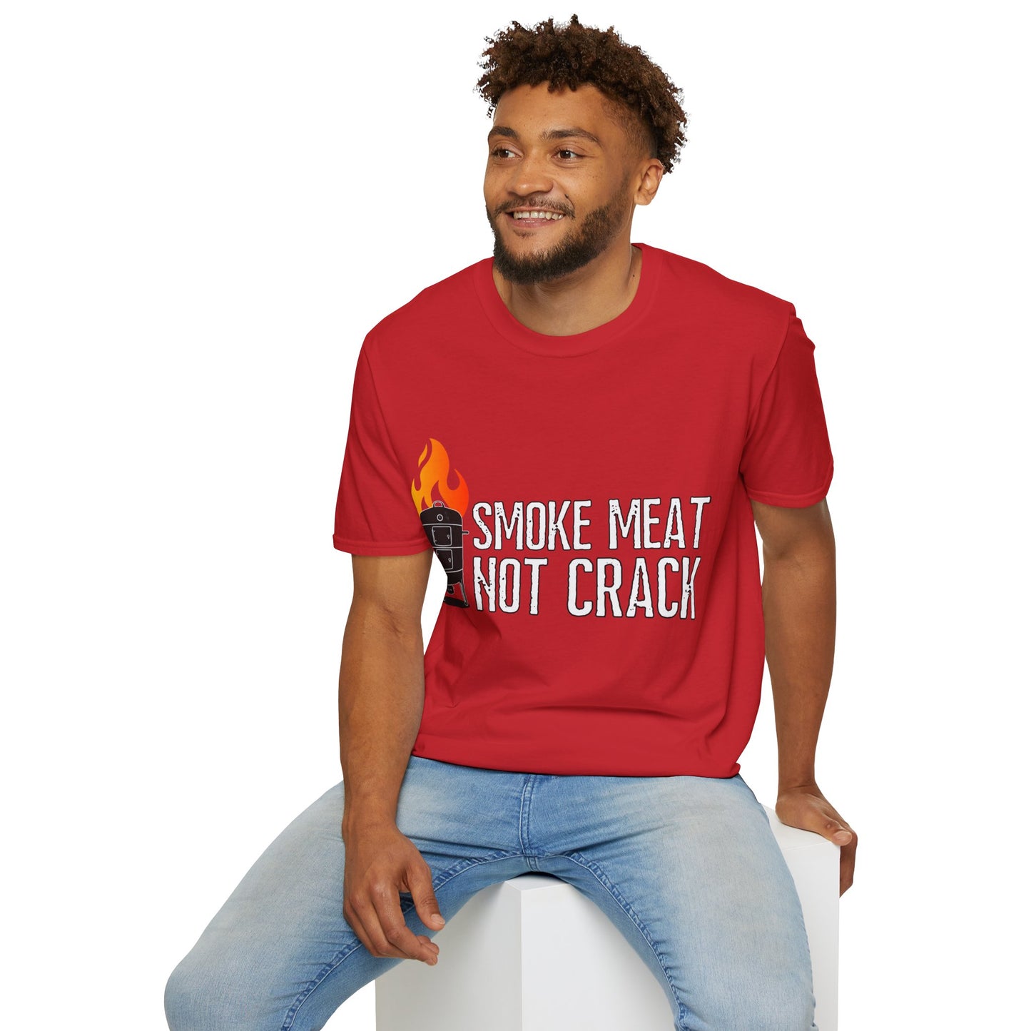 Smoke Meat Not Crack Unisex Softstyle T-Shirt