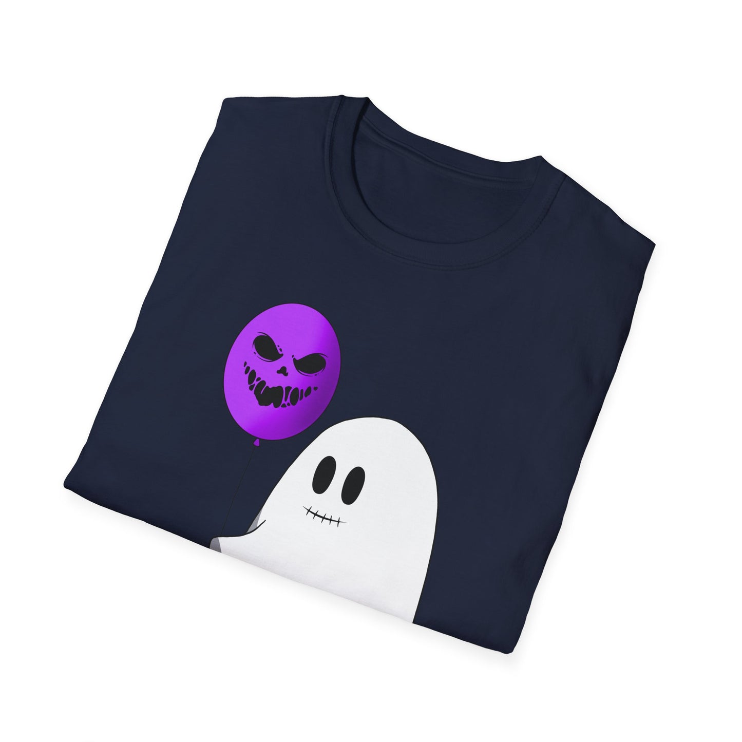Halloween Balloon Ghost Unisex Softstyle T-Shirt