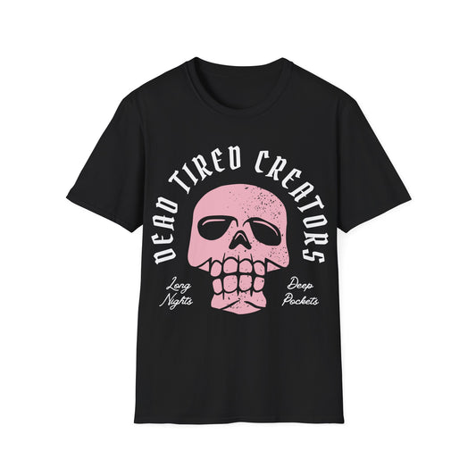 Dead Tired Creators Long Nights Deep Pockets Unisex Softstyle T-Shirt