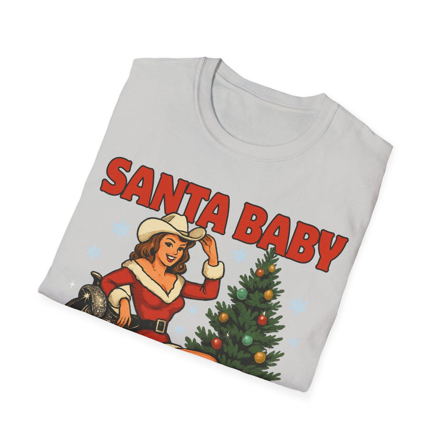 Santa Baby Ready To Ride Unisex Softstyle T-Shirt