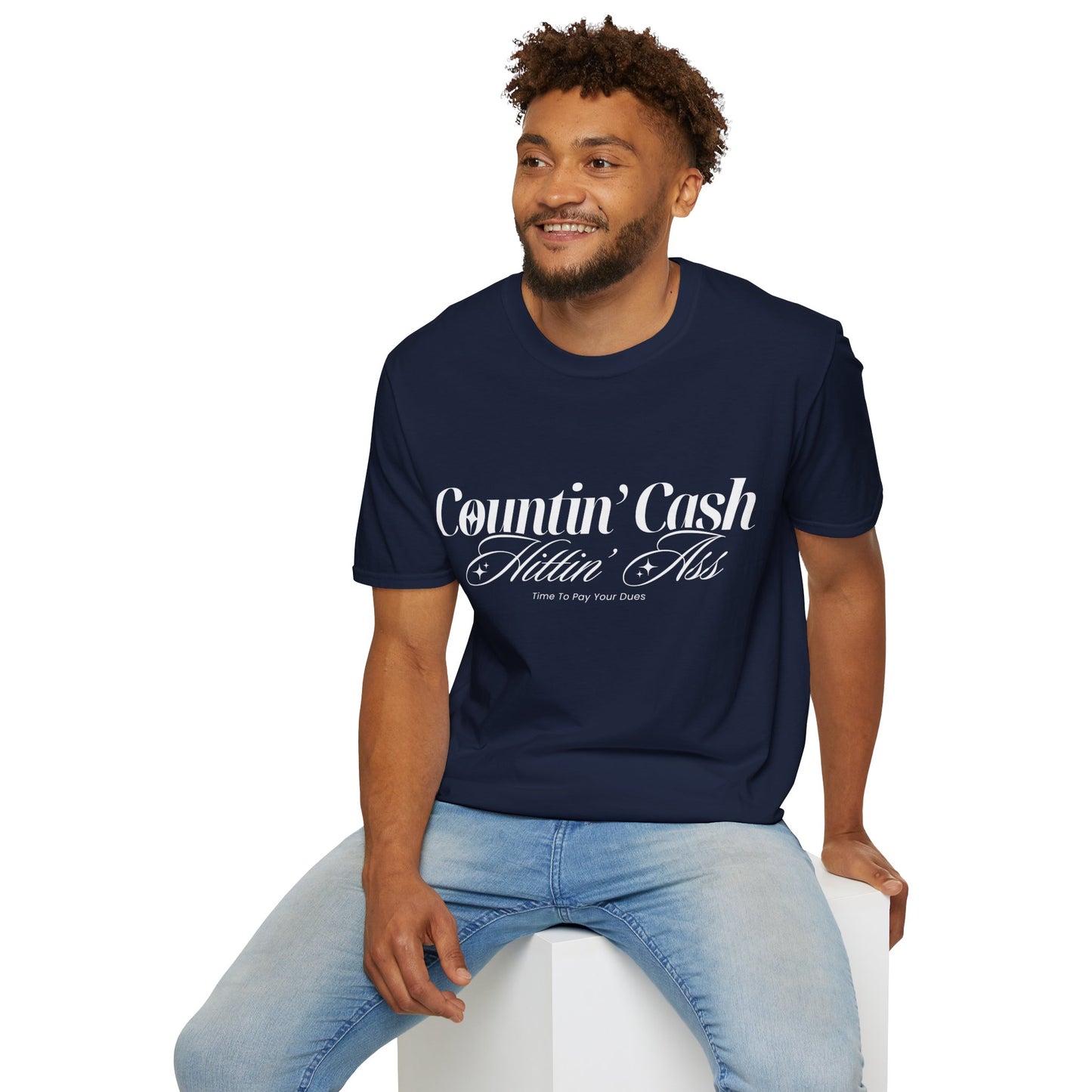 Countin' Cash Hittin' Ass Unisex Softstyle T-Shirt