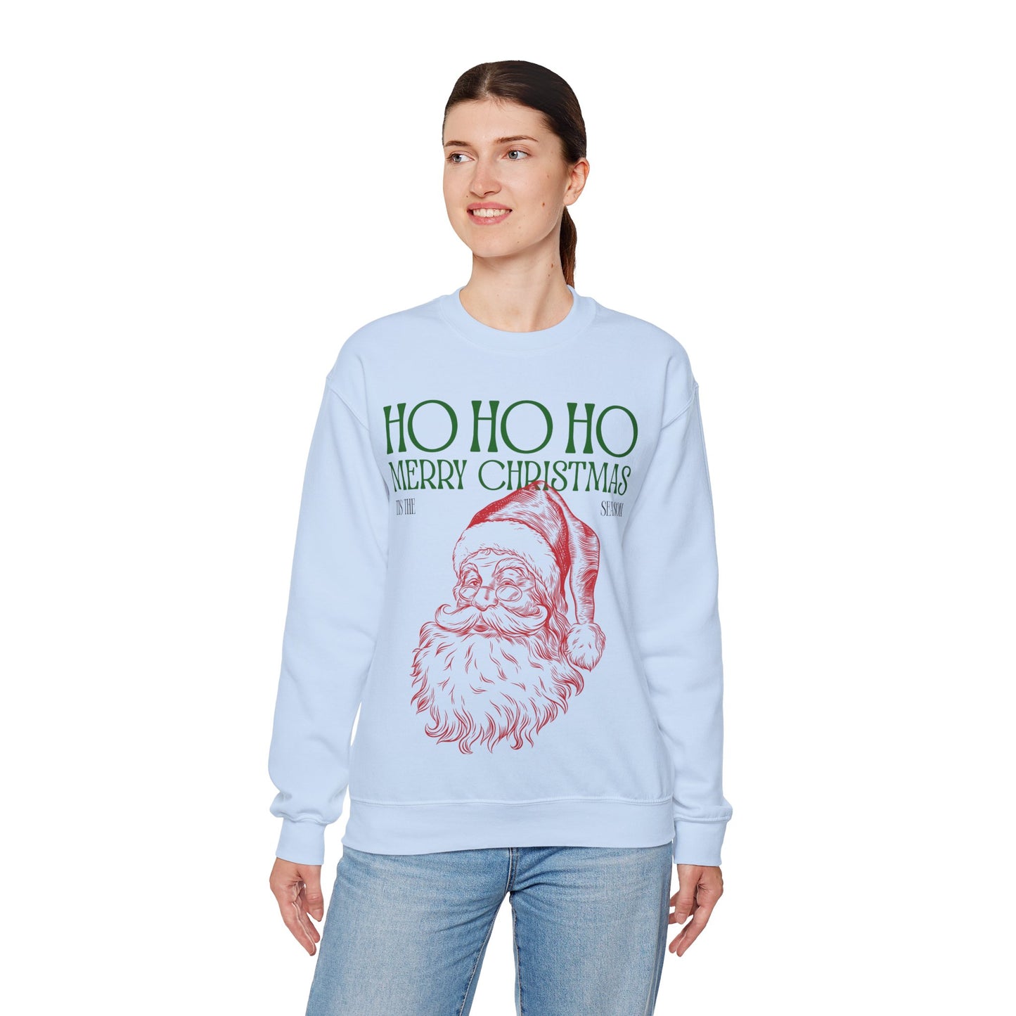 Tis The Season Santa Unisex Heavy Blend™ Crewneck Sweatshirt
