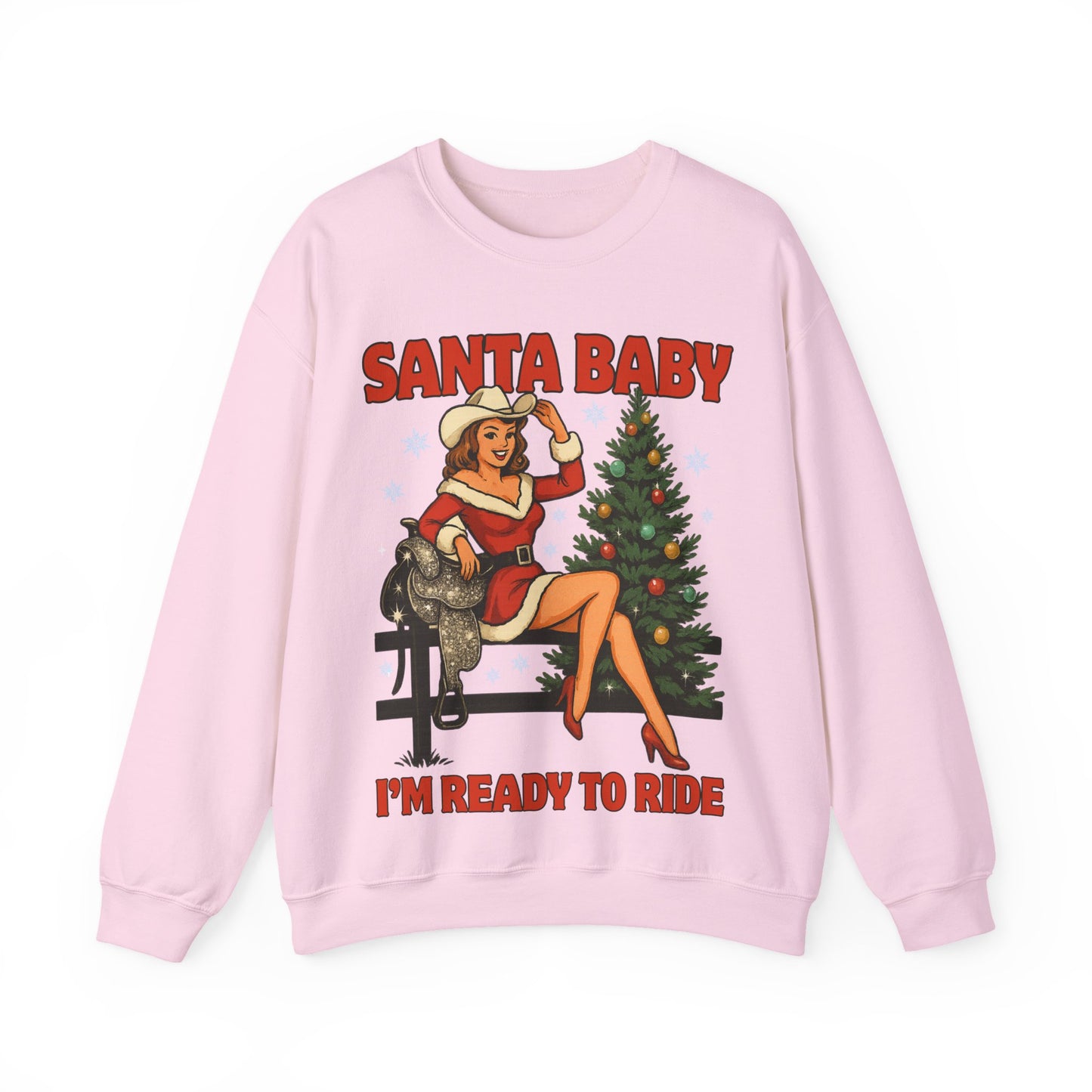 Santa Baby Ready To Ride Unisex Heavy Blend™ Crewneck Sweatshirt